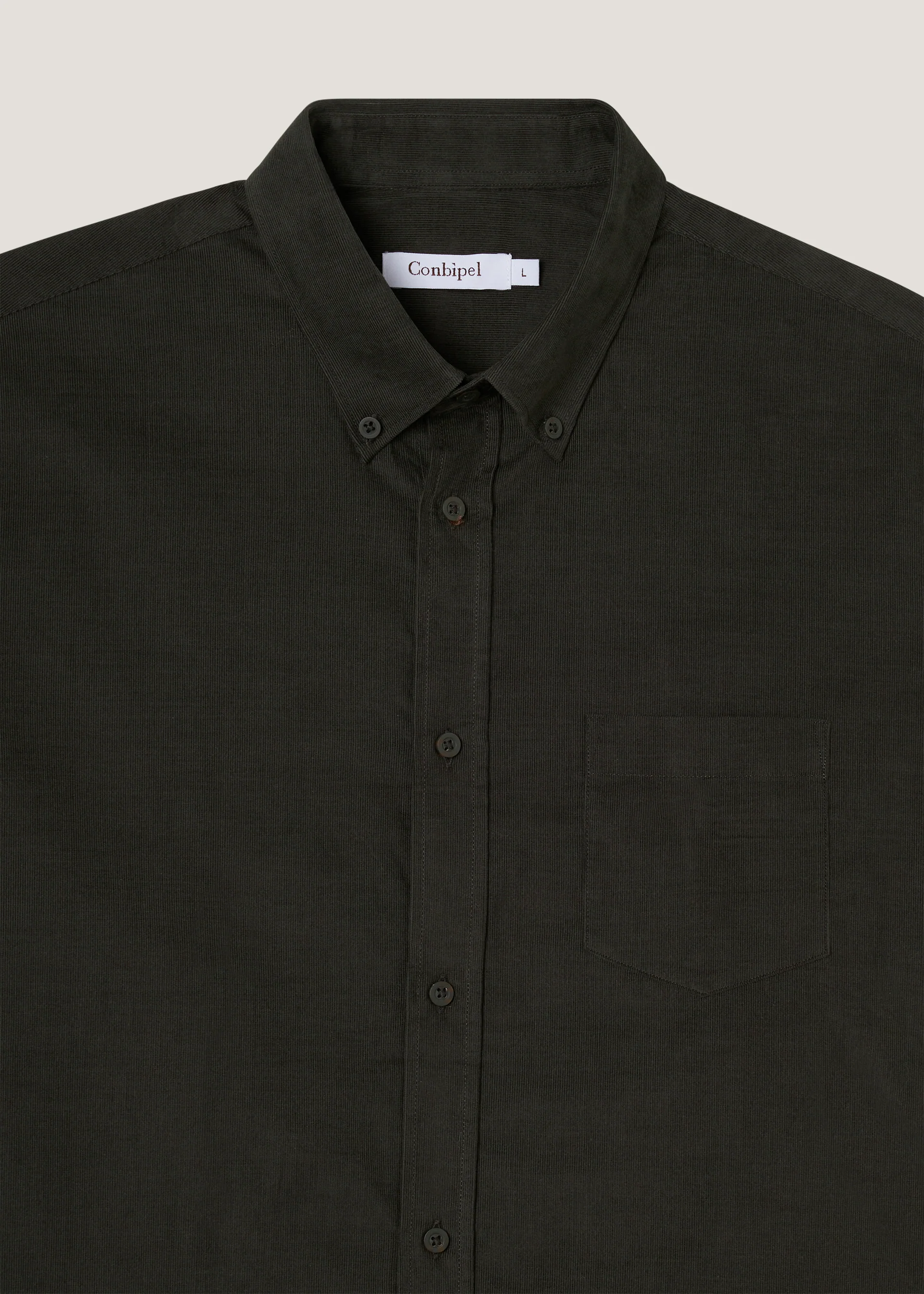 Camicia in velluto regular fit - Image 11