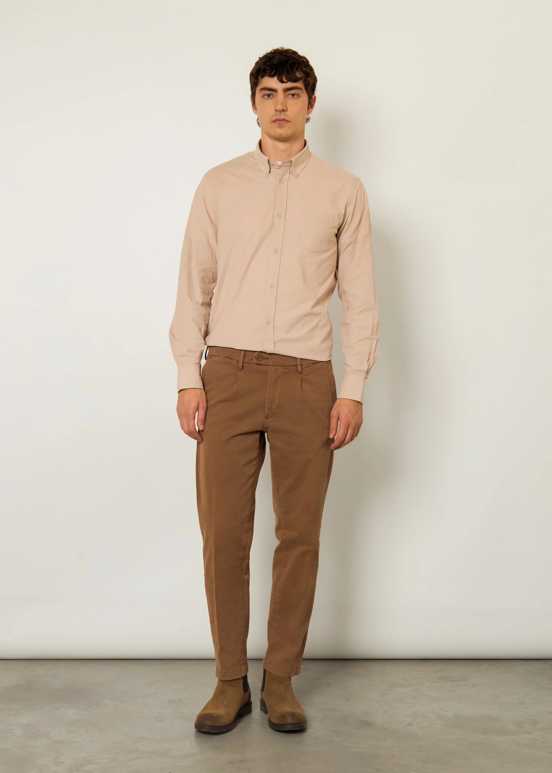Camicia in velluto regular fit - Image 3