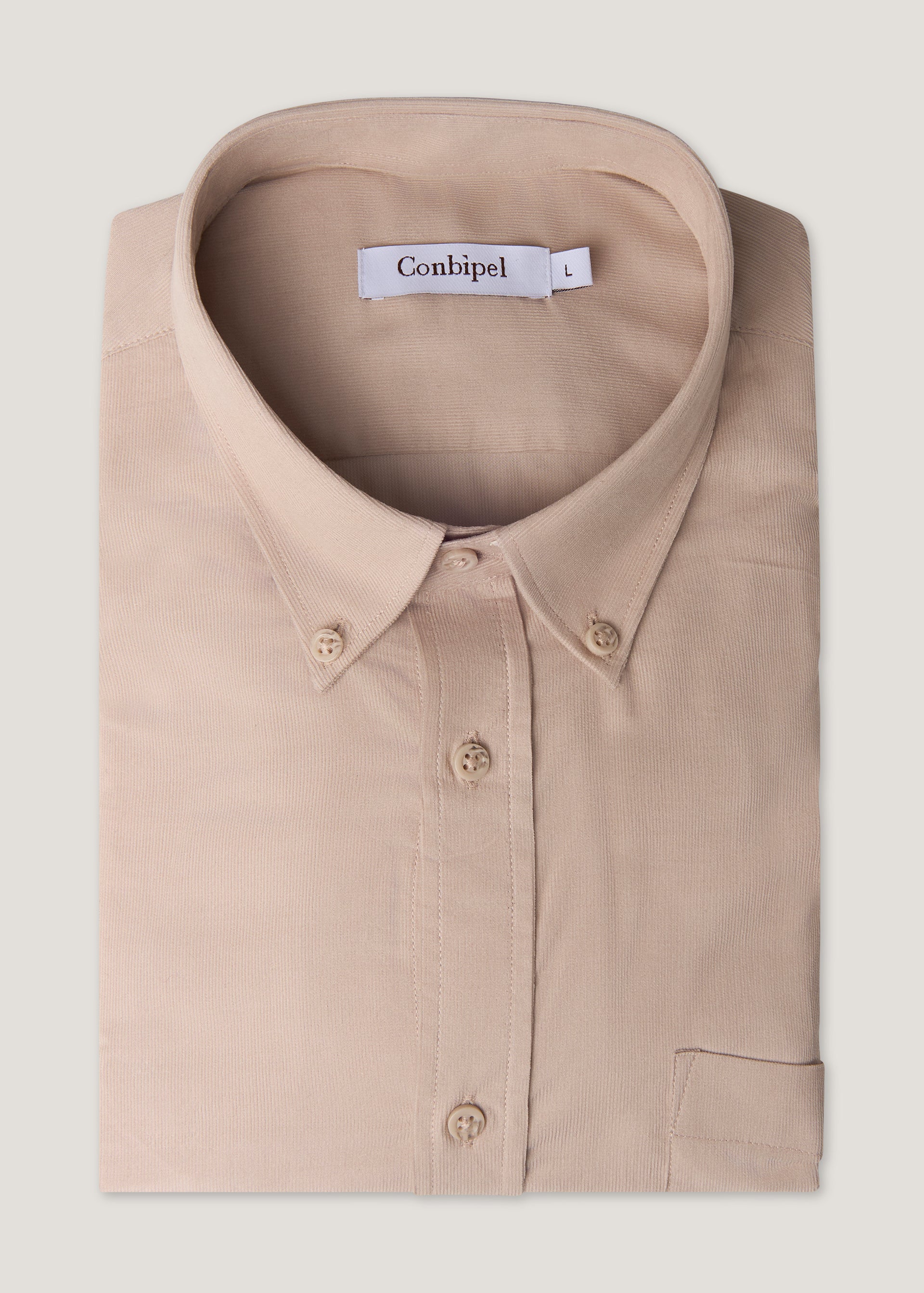 Camicia in velluto regular fit - Image 5