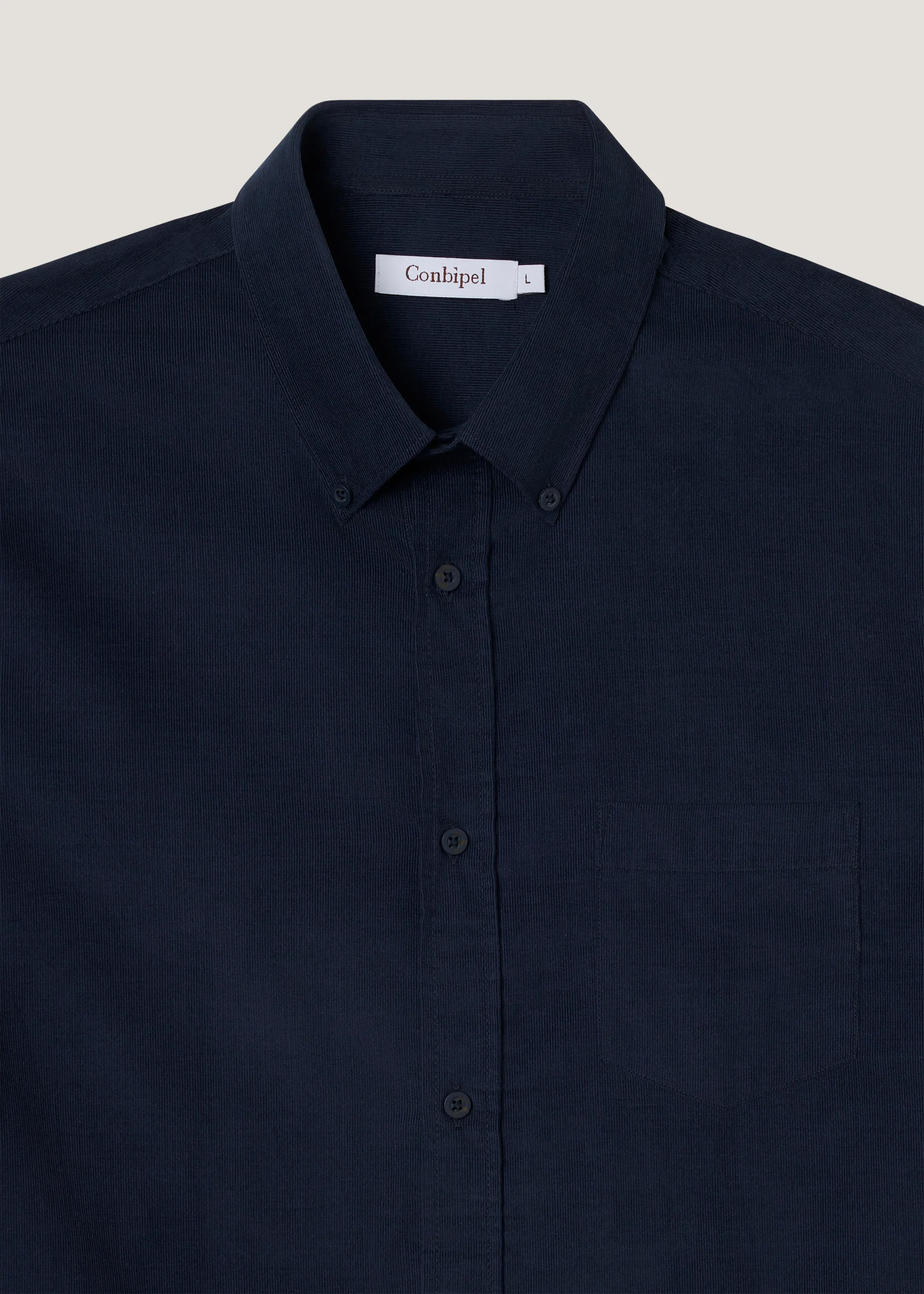 Camicia in velluto regular fit - Image 8