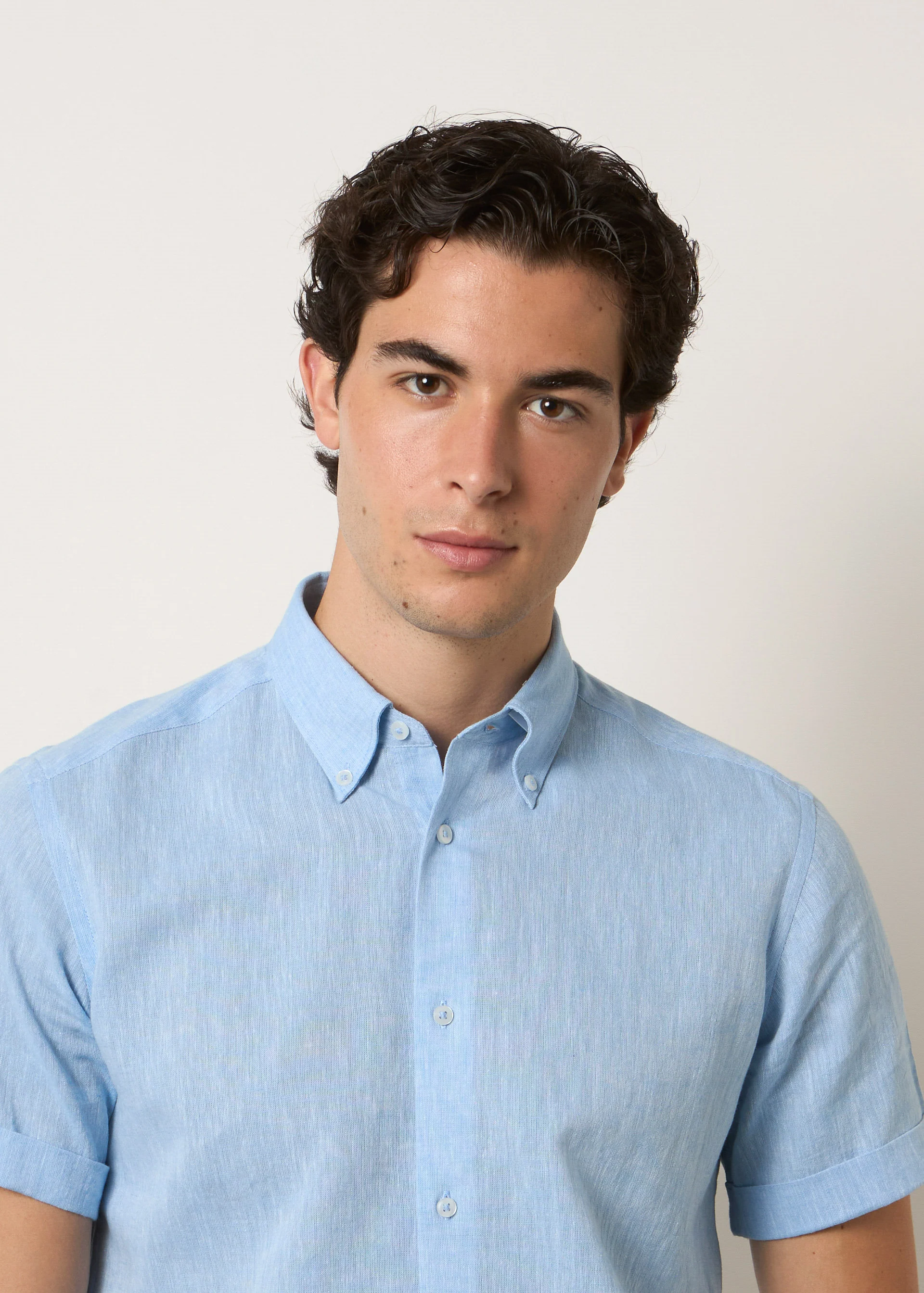 Camicia lino maniche corte - Image 14