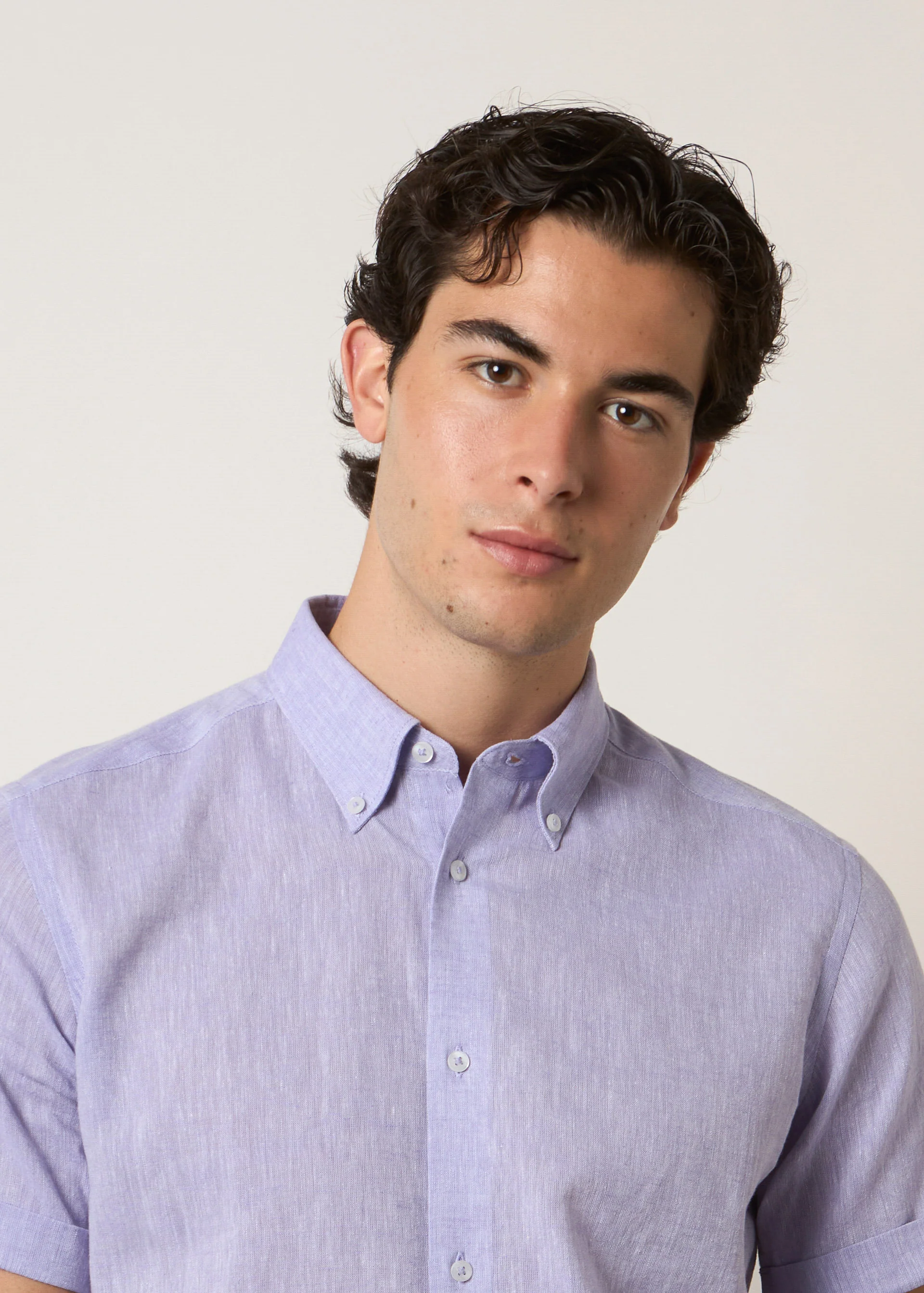 Camicia lino maniche corte - Image 21
