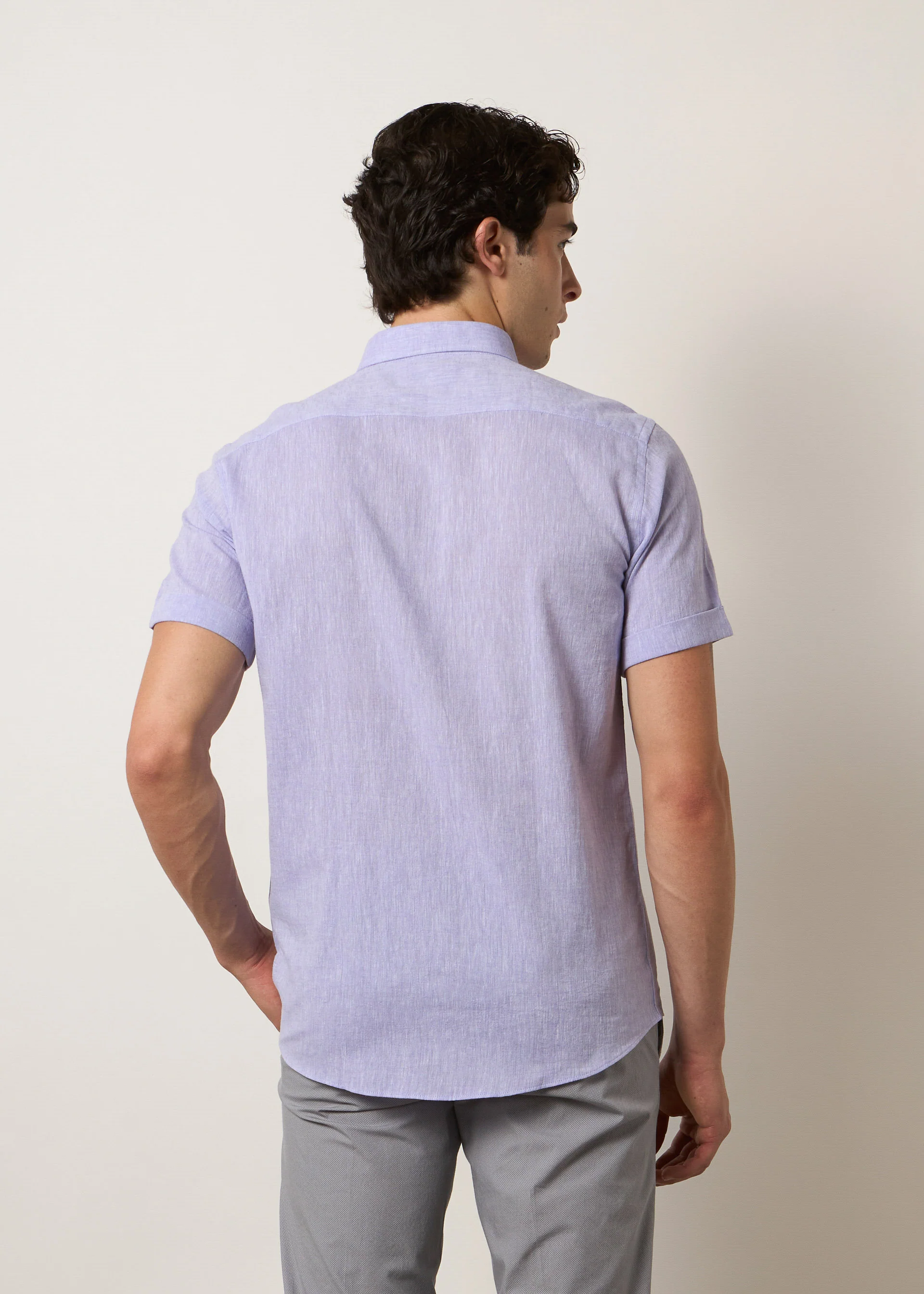 Camicia lino maniche corte - Image 23