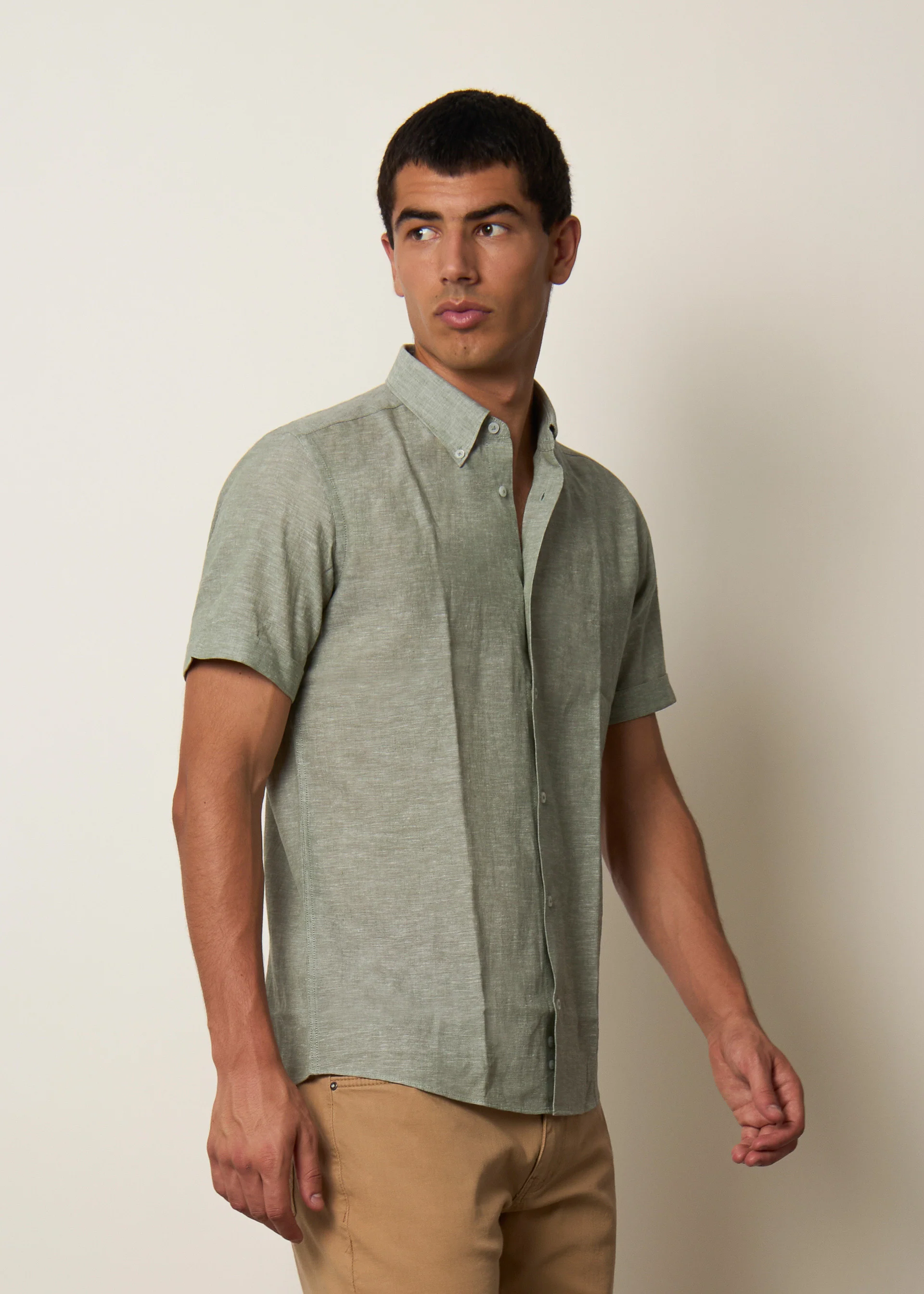 Camicia lino maniche corte - Image 27