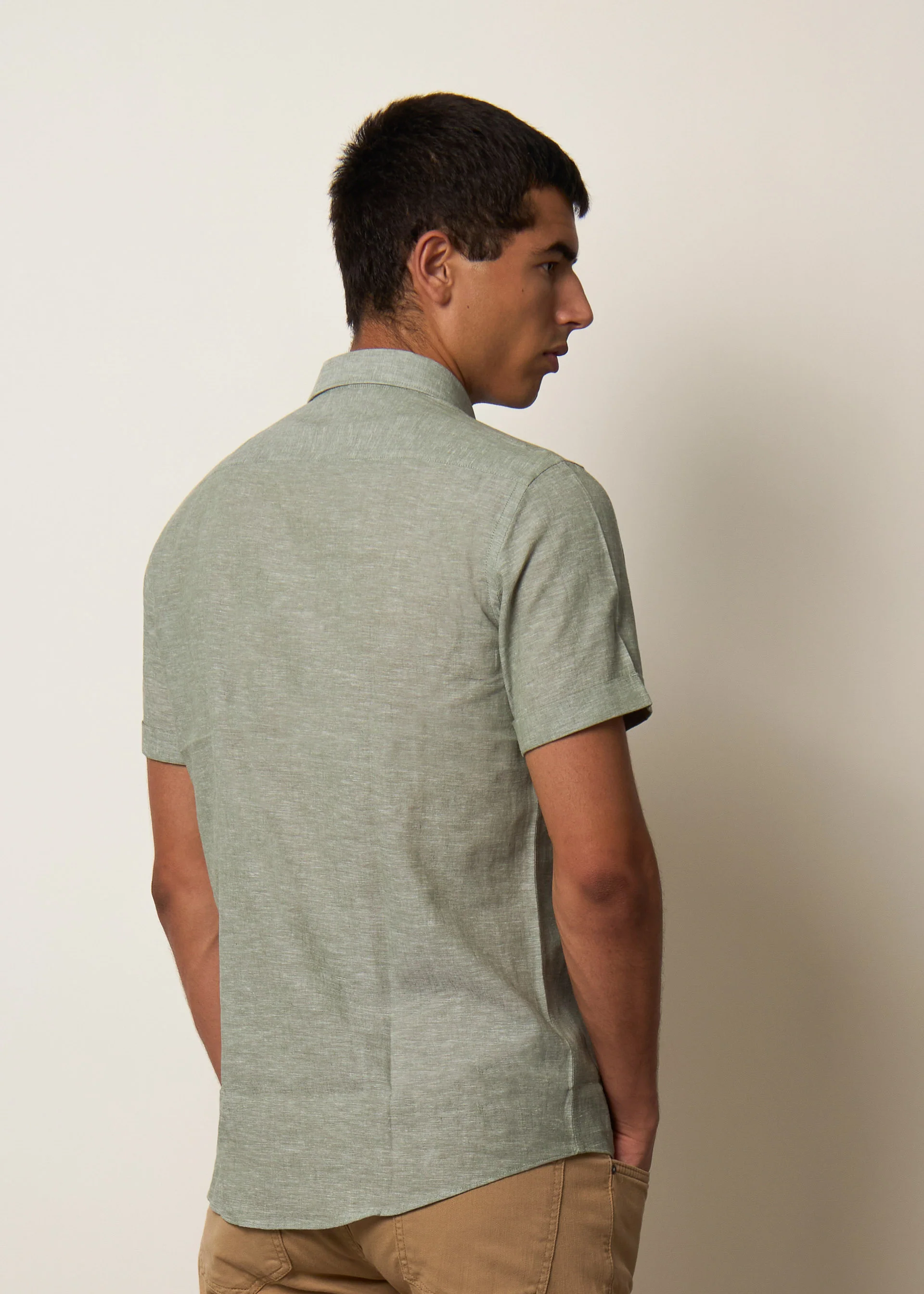 Camicia lino maniche corte - Image 28