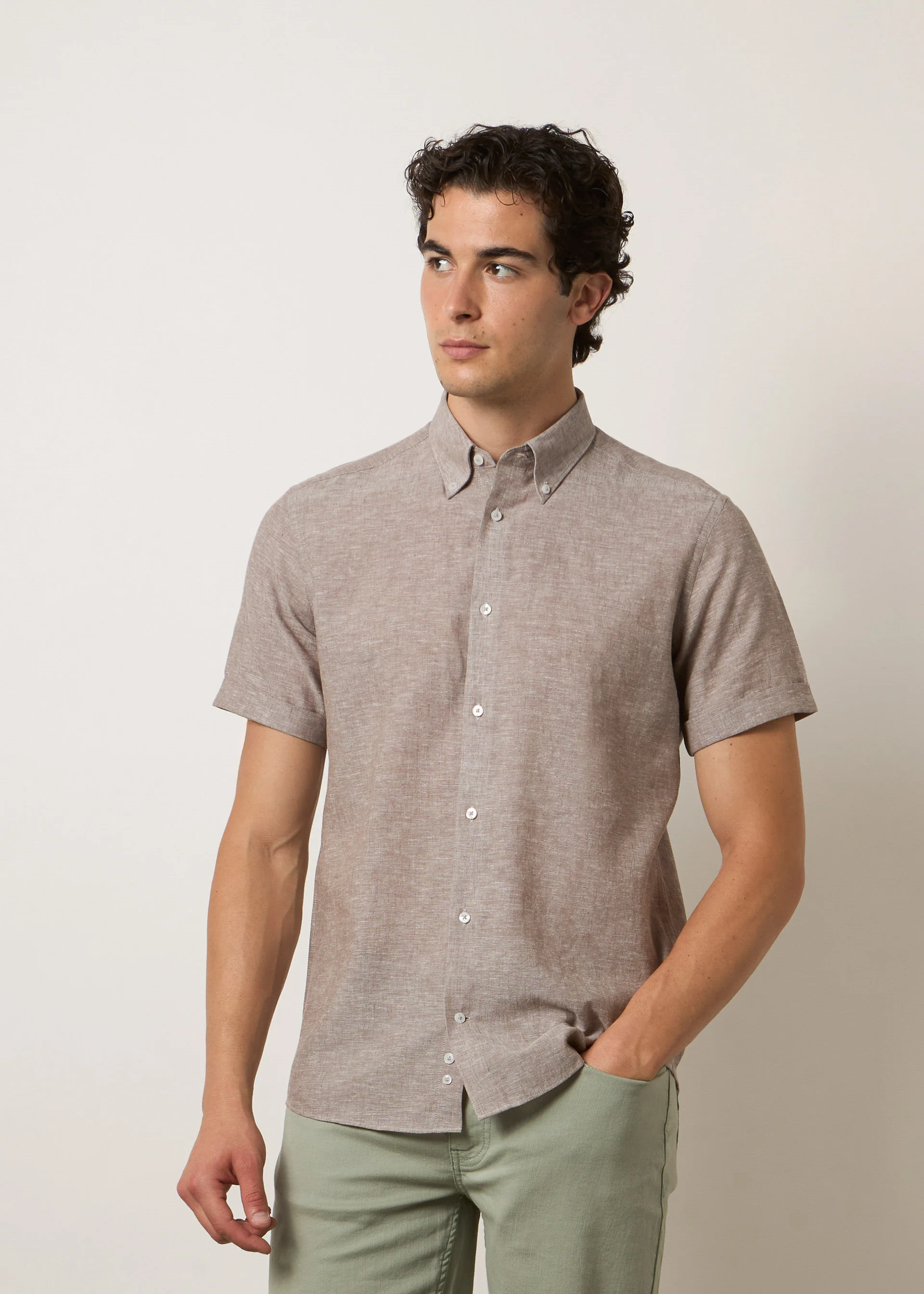 Camicia lino maniche corte - Image 7
