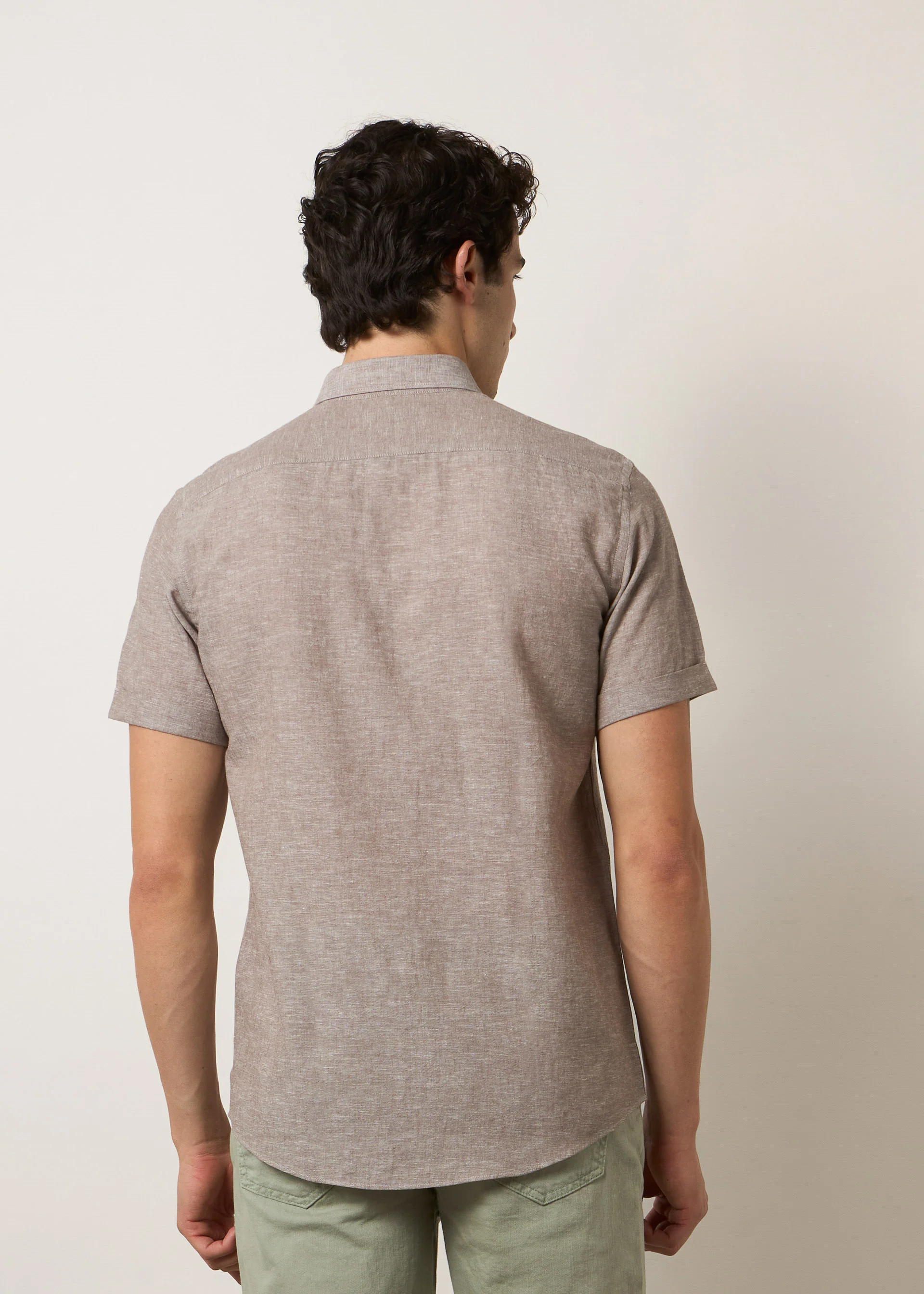 Camicia lino maniche corte - Image 8