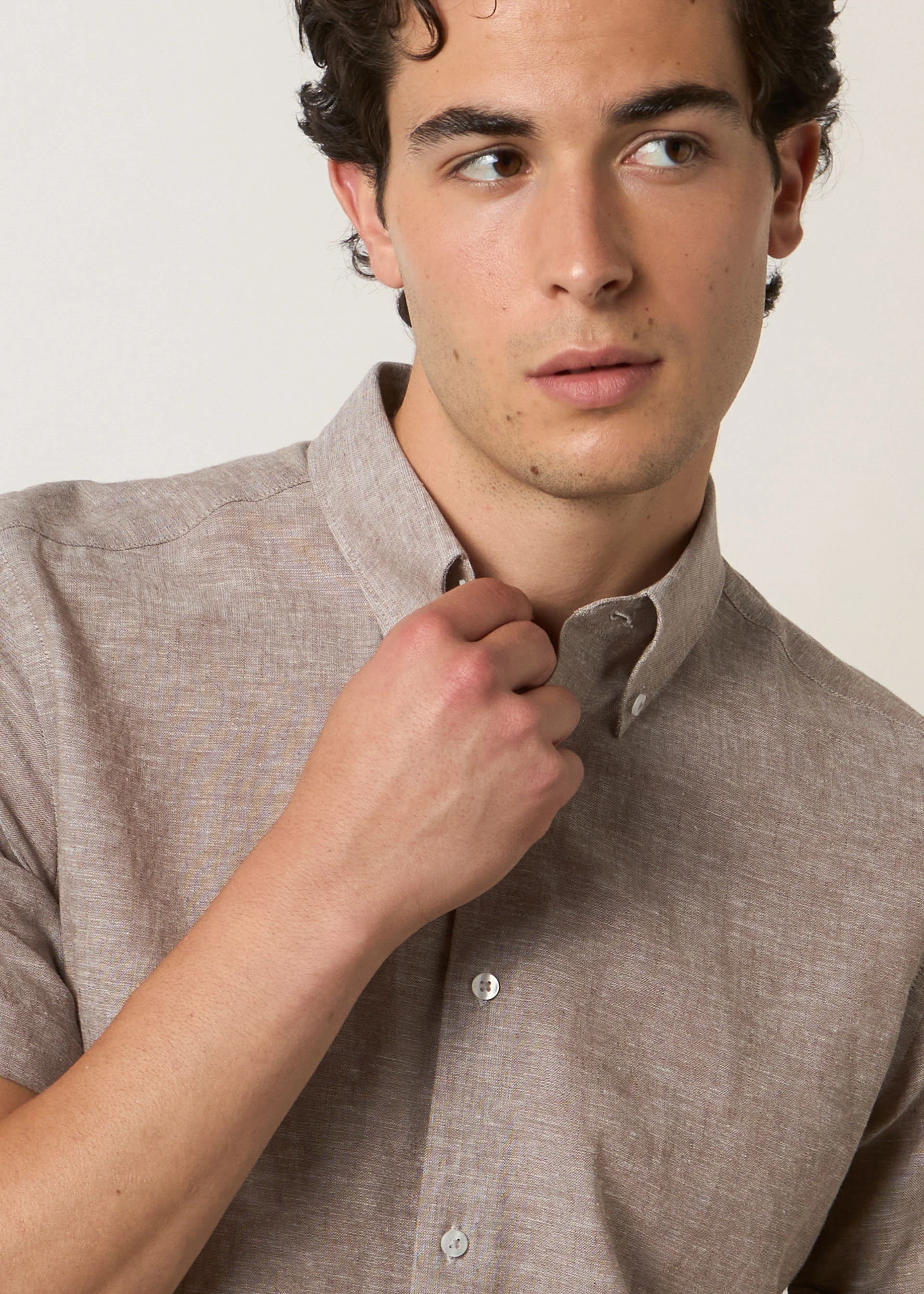 Camicia lino maniche corte - Image 9