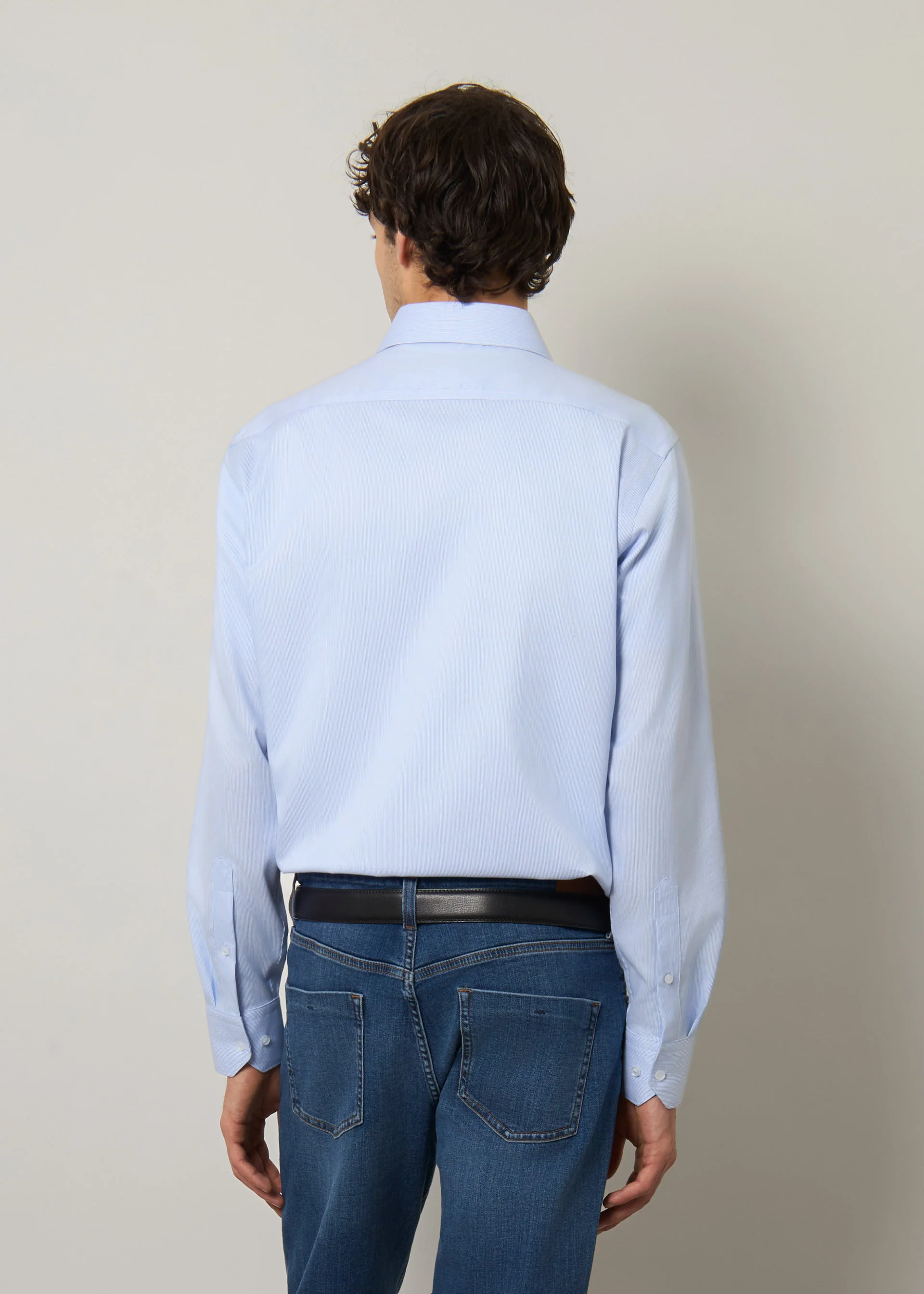 Camicia regular in cotone no stiro - Image 3