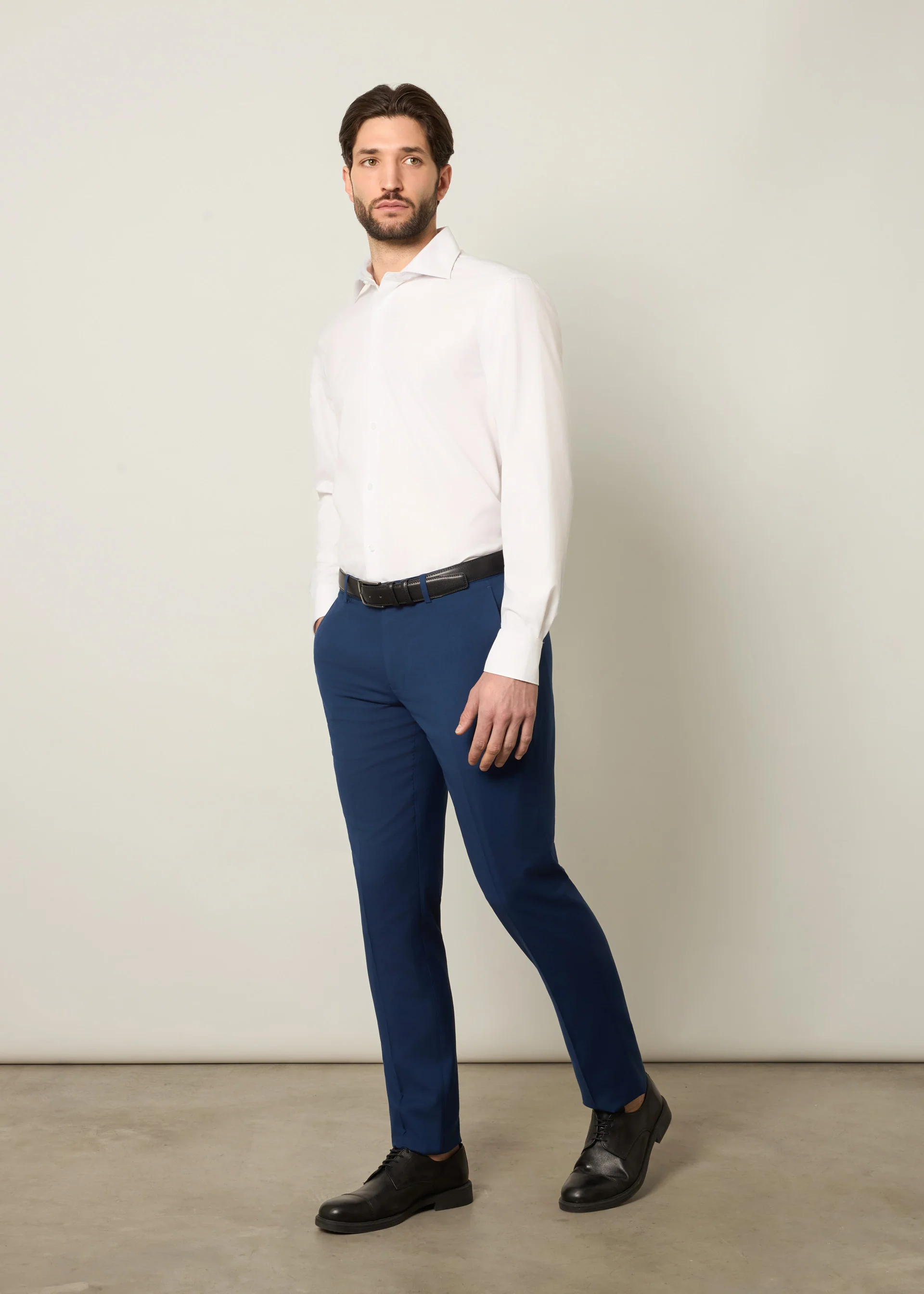 Camicia regular in cotone no stiro - Image 4