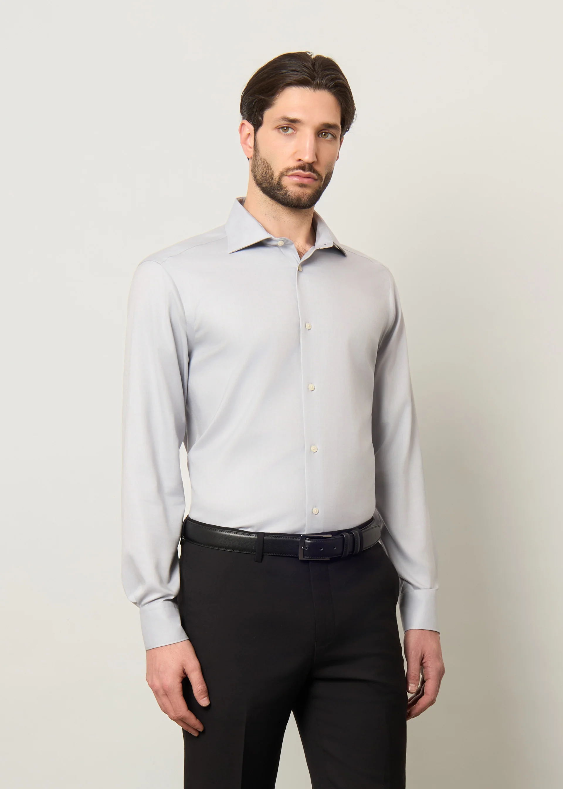 Camicia regular in cotone no stiro - Image 6