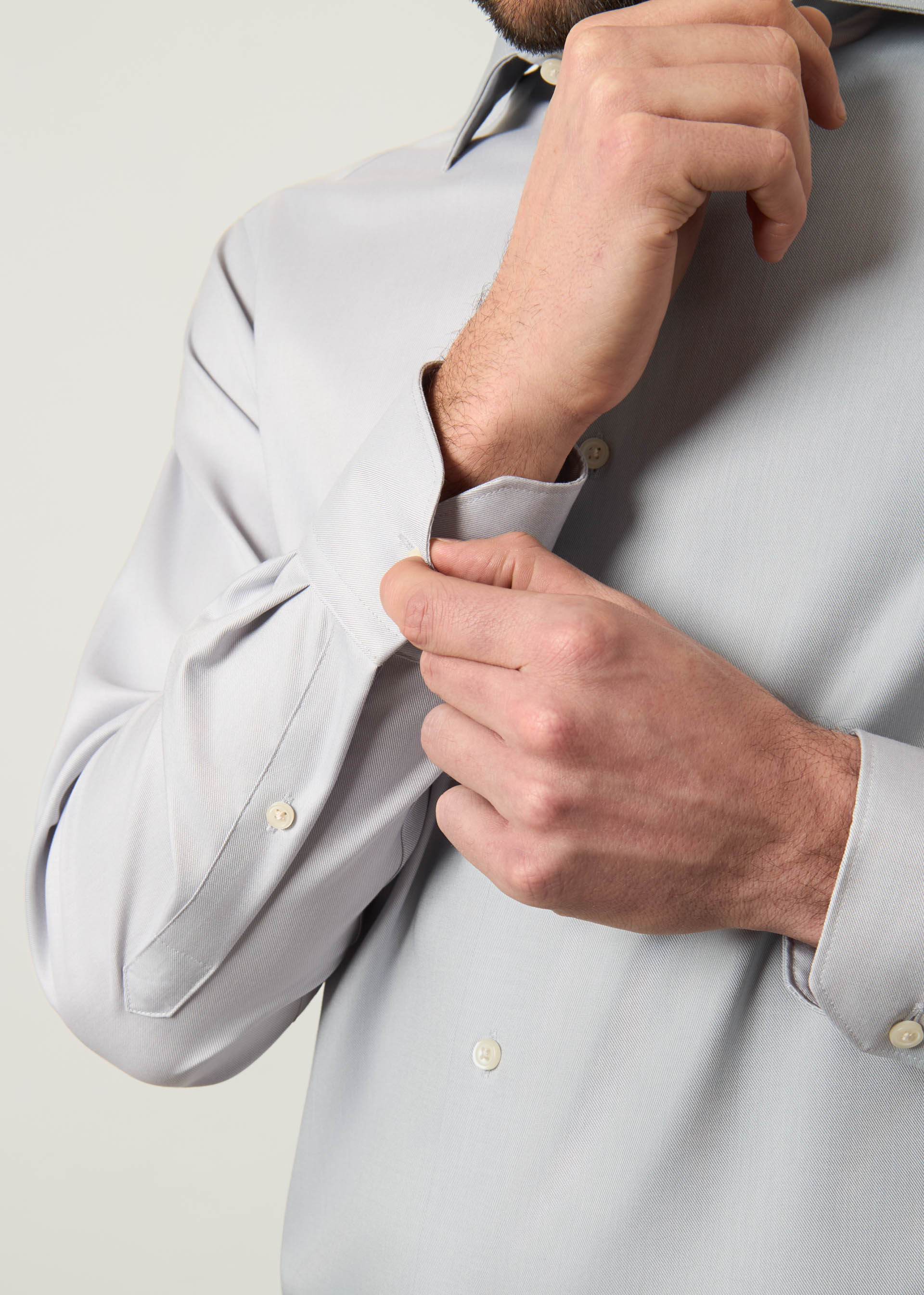 Camicia regular in cotone no stiro - Image 9