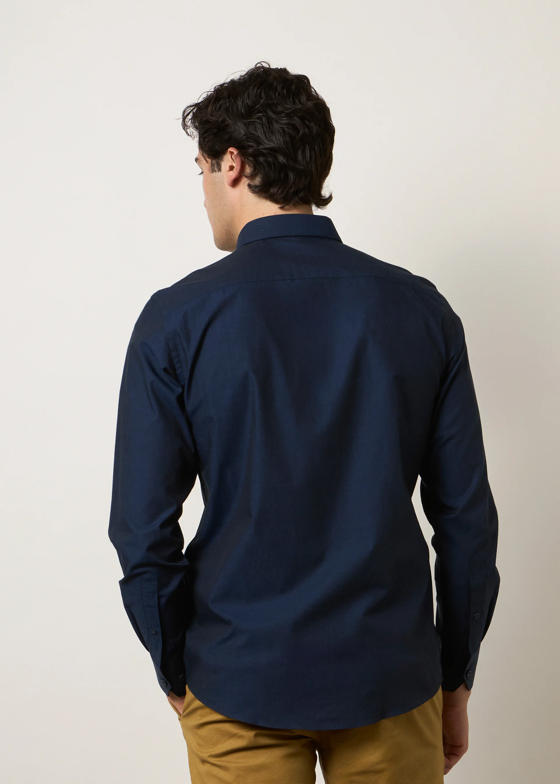 Camicia regular unita - Image 6