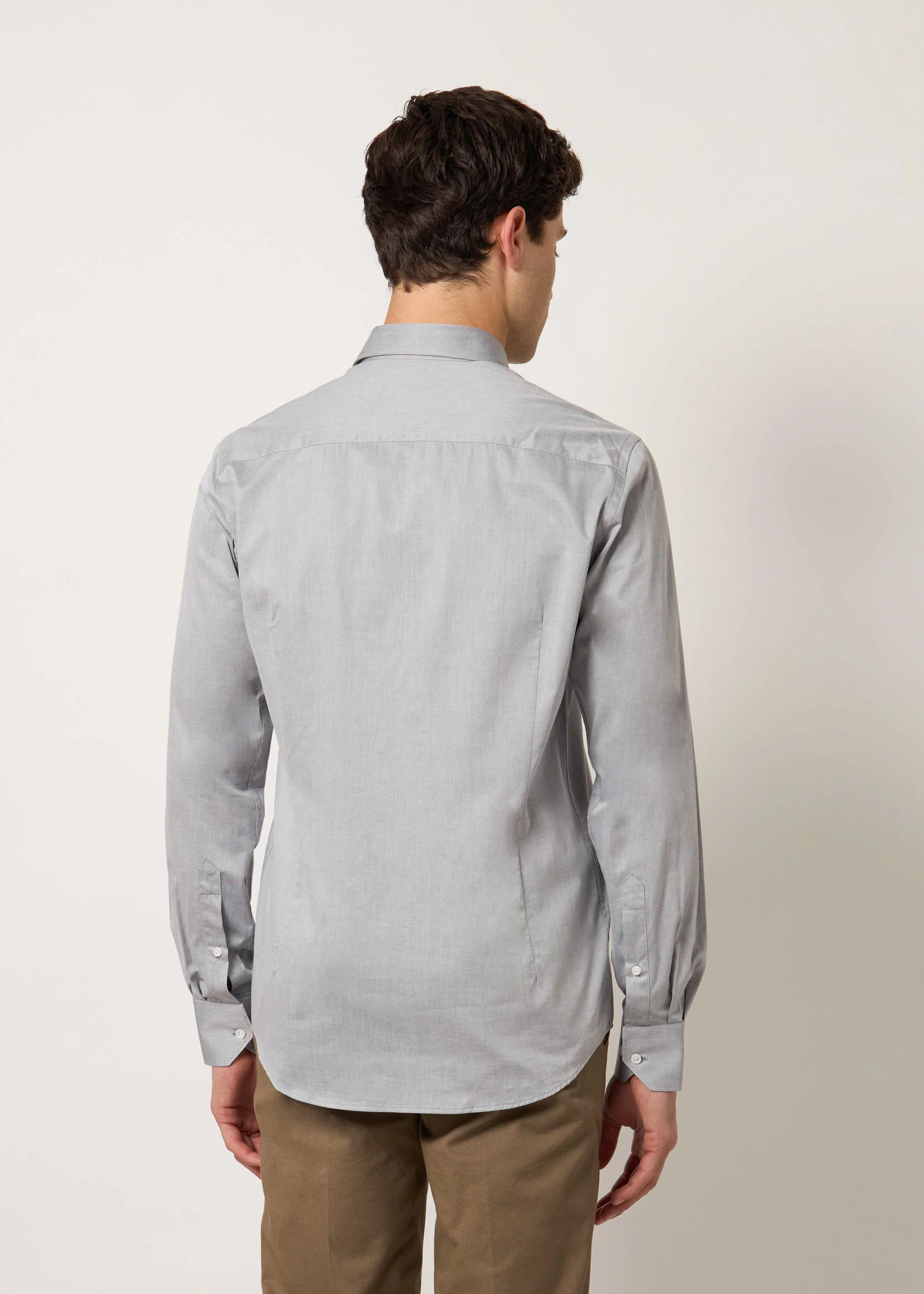 Camicia slim fit unita - Image 3