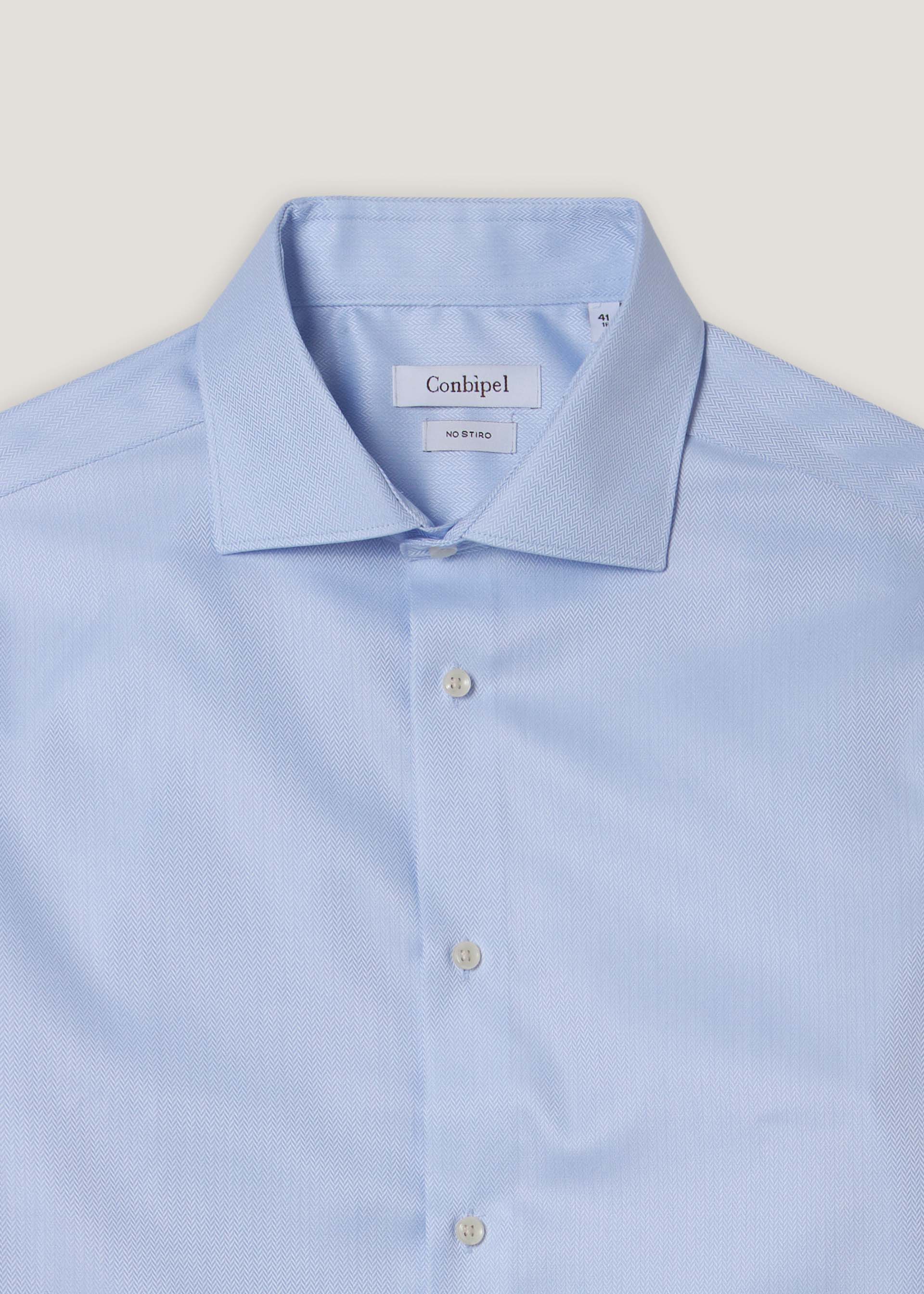 Camicia slim in cotone no stiro - Image 8