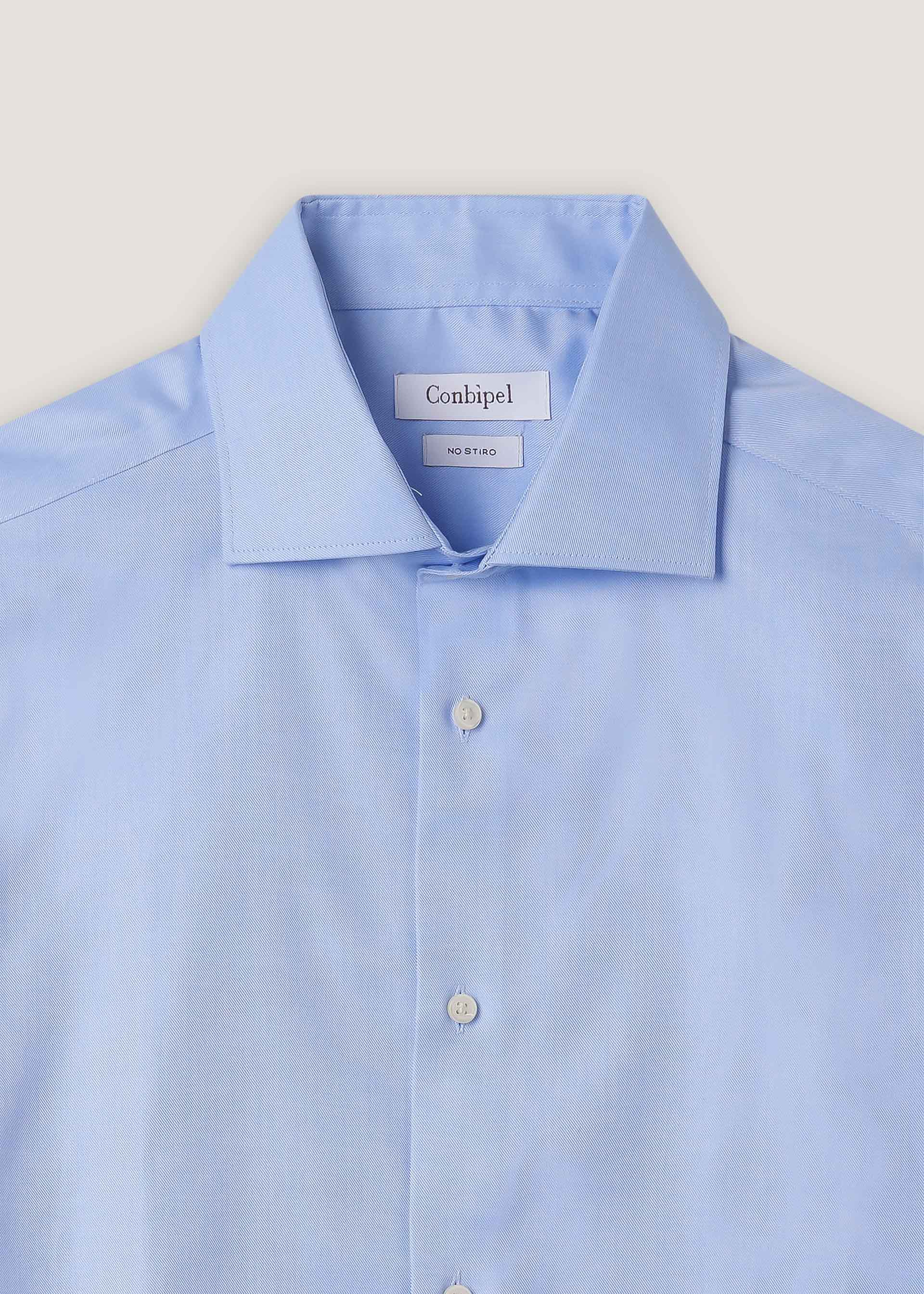 Camicia slim in cotone no stiro - Image 13