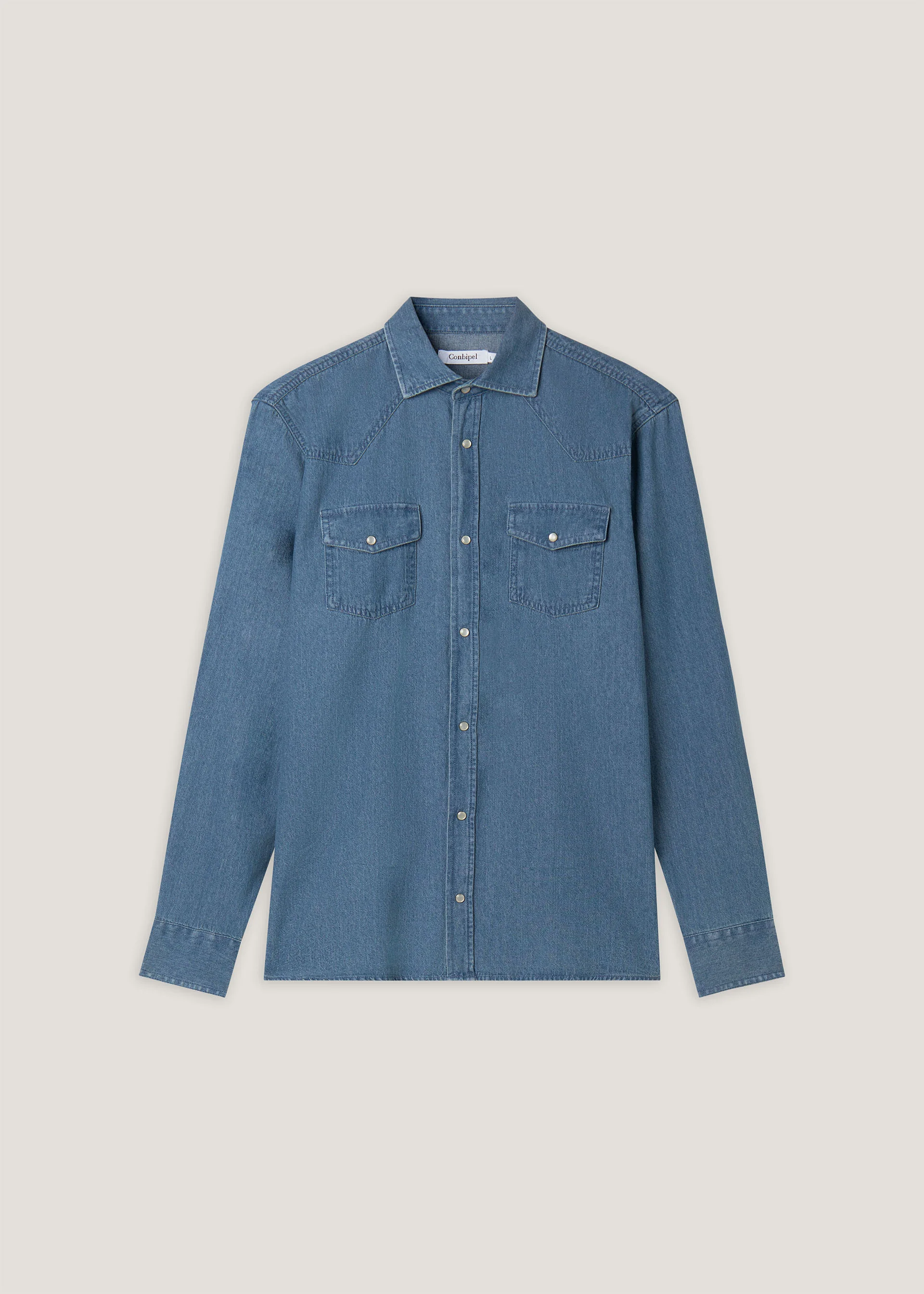 Camicia western in denim - Image 5