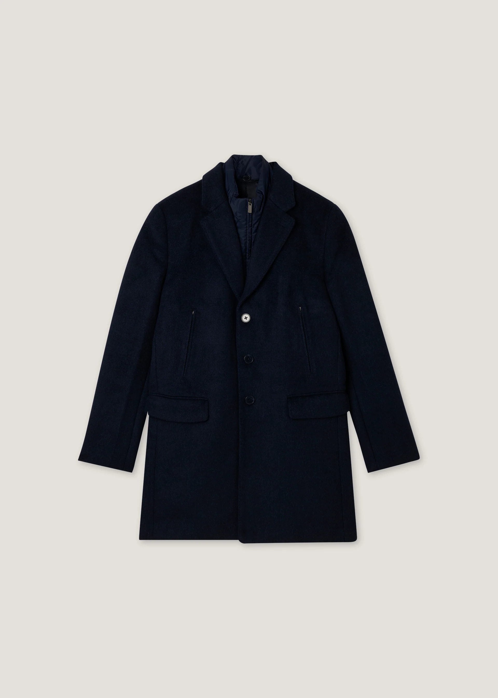 Cappotto microfantasia in misto lana - Image 10