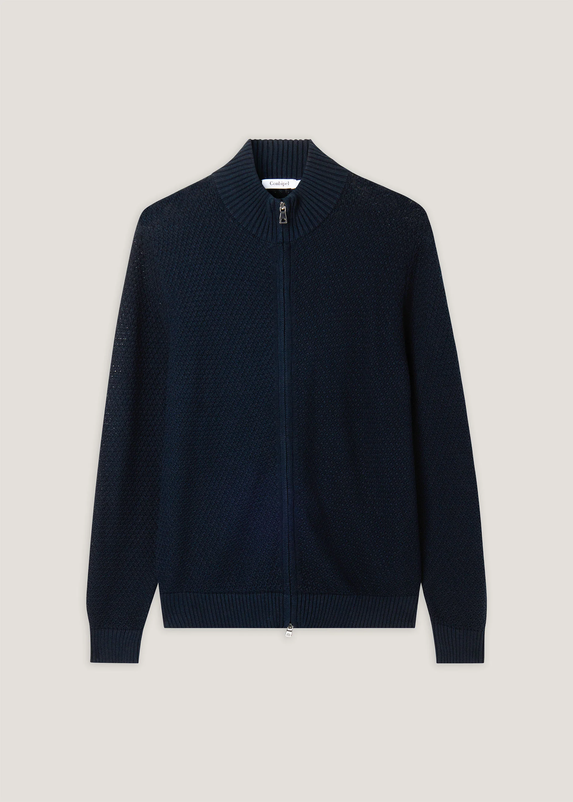 Cardigan con zip in puro cotone - Image 10