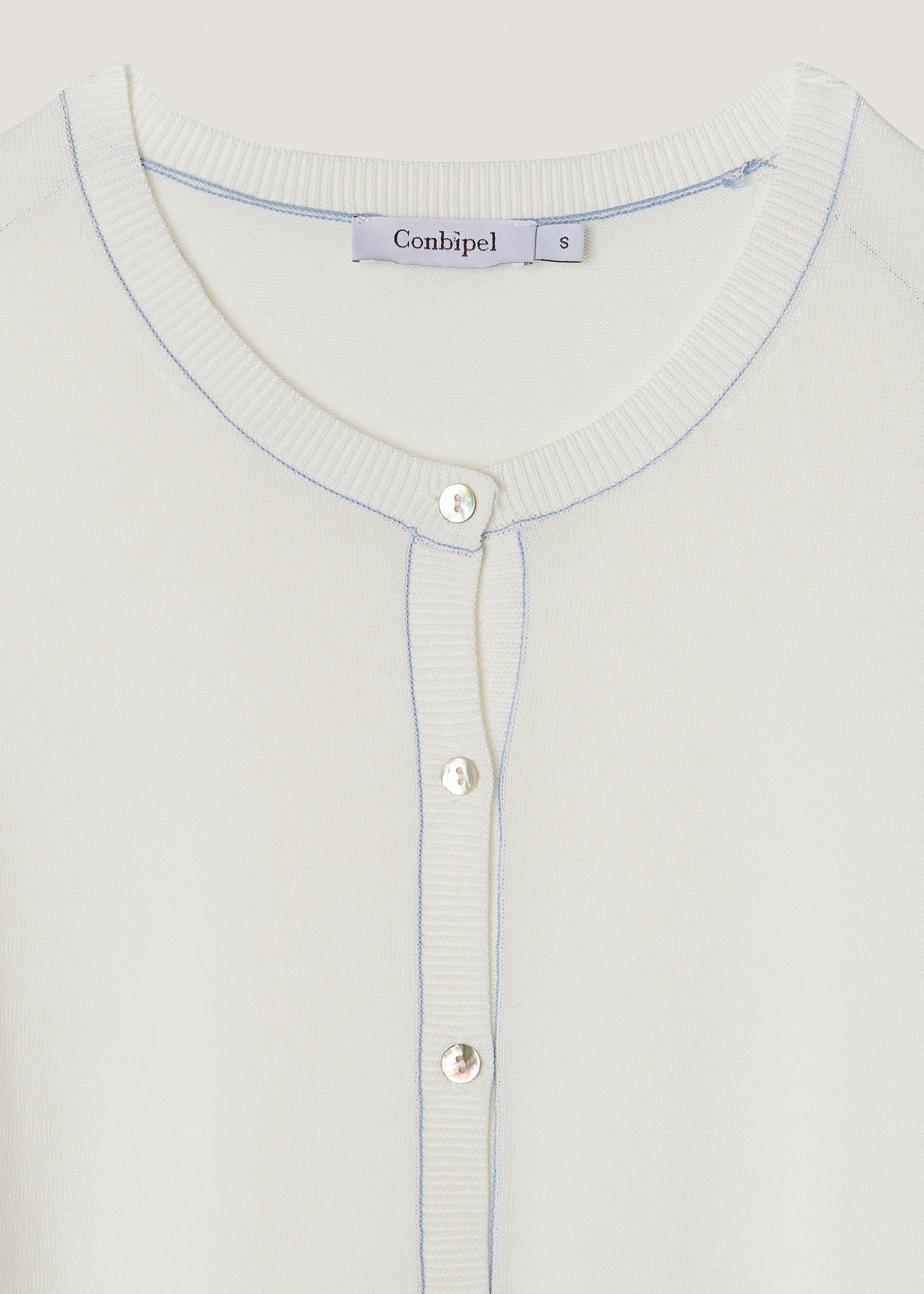 Cardigan girocollo - Image 3