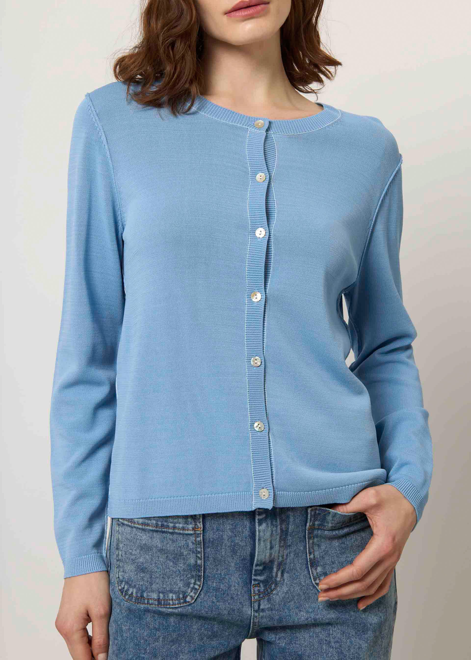 Cardigan girocollo - Image 7