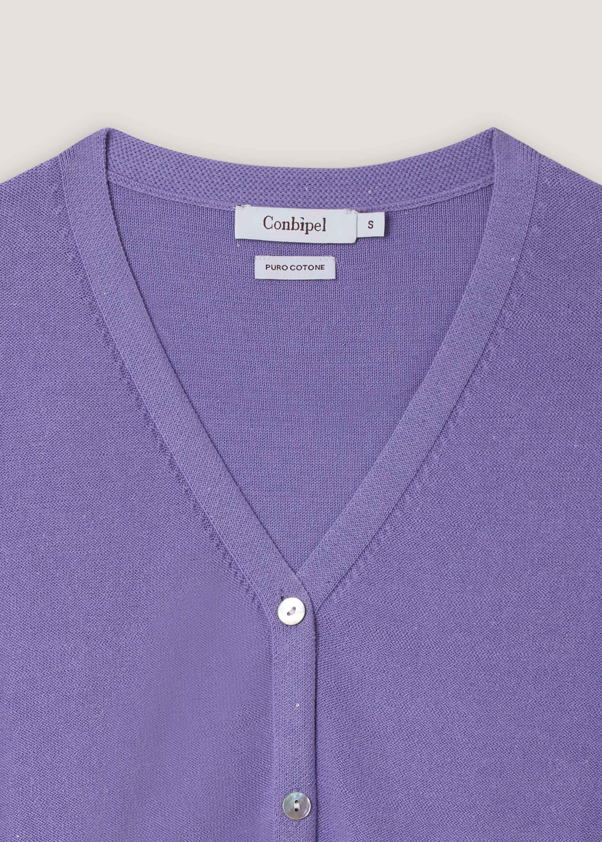 Cardigan in cotone maniche corte - Image 11