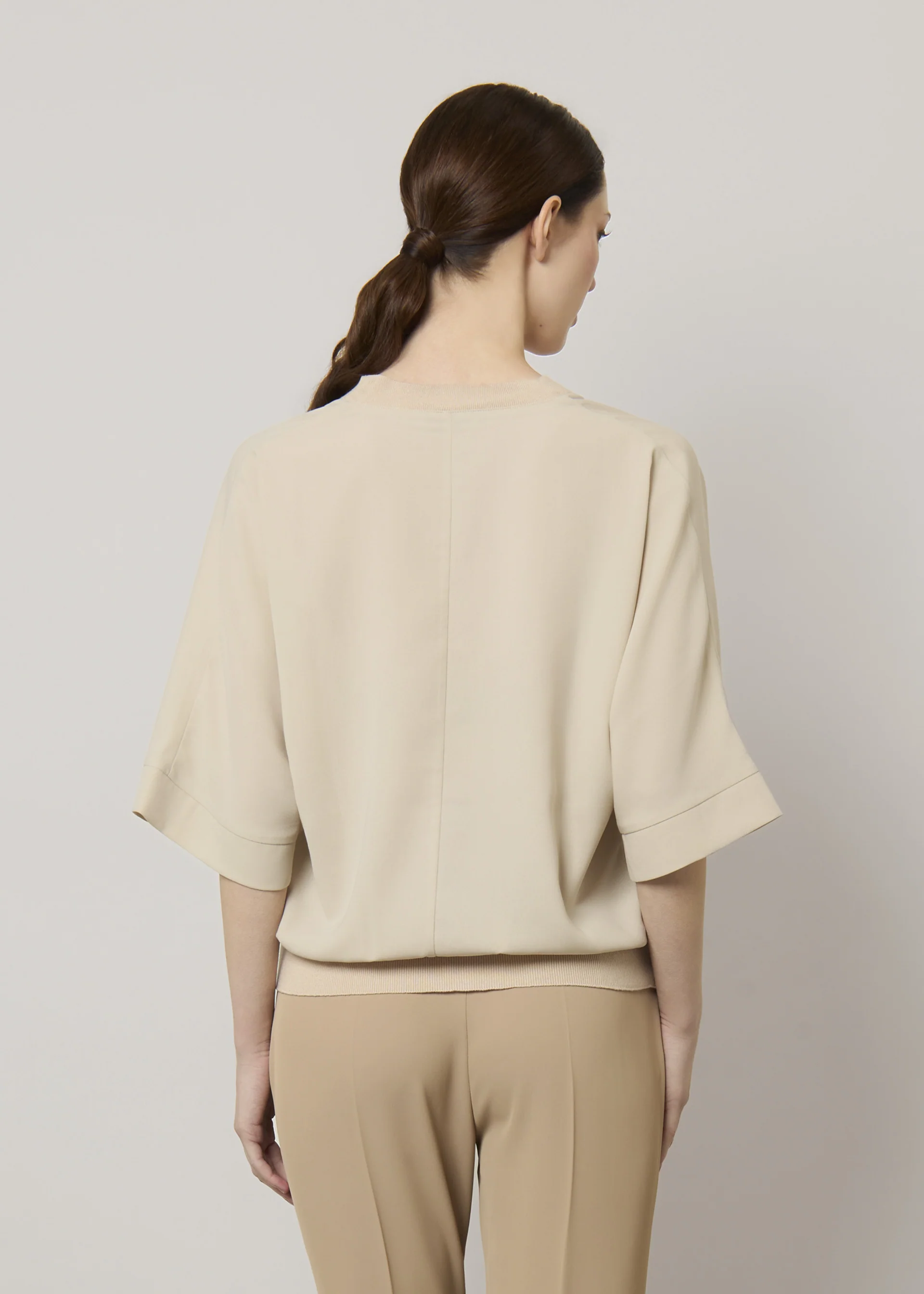 Cardigan in crepe - Image 13
