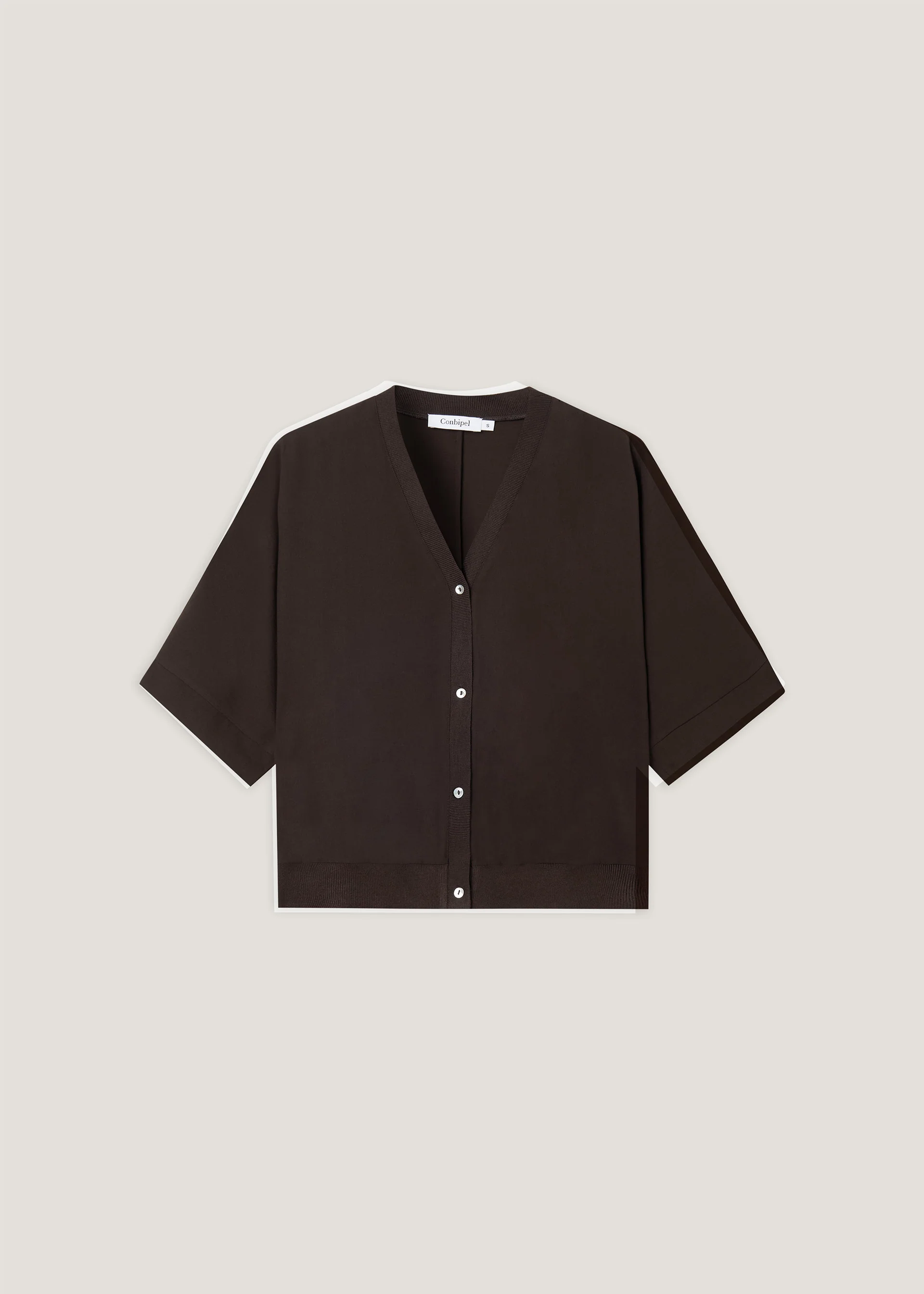 Cardigan in crepe - Image 5