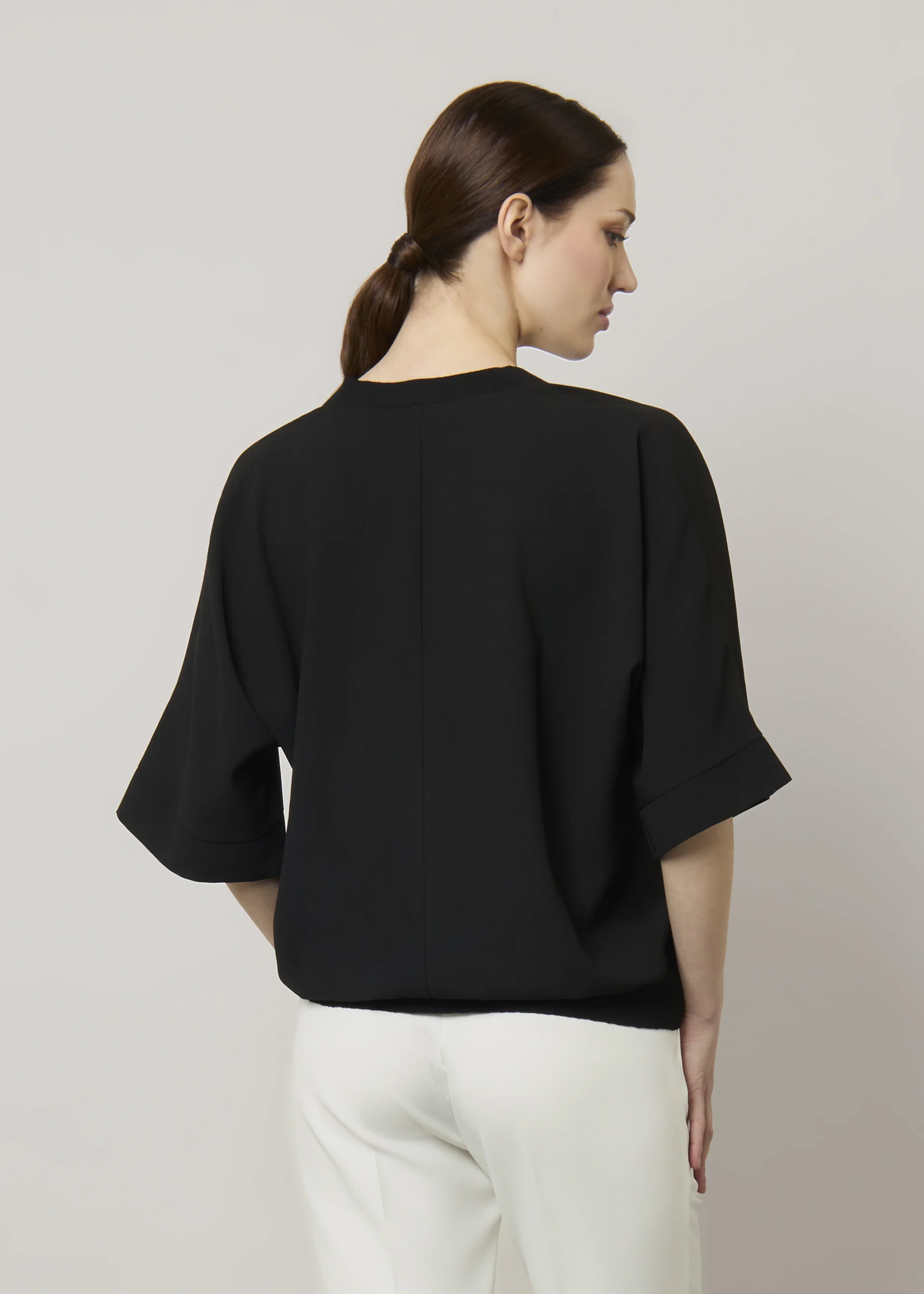 Cardigan in crepe - Image 8