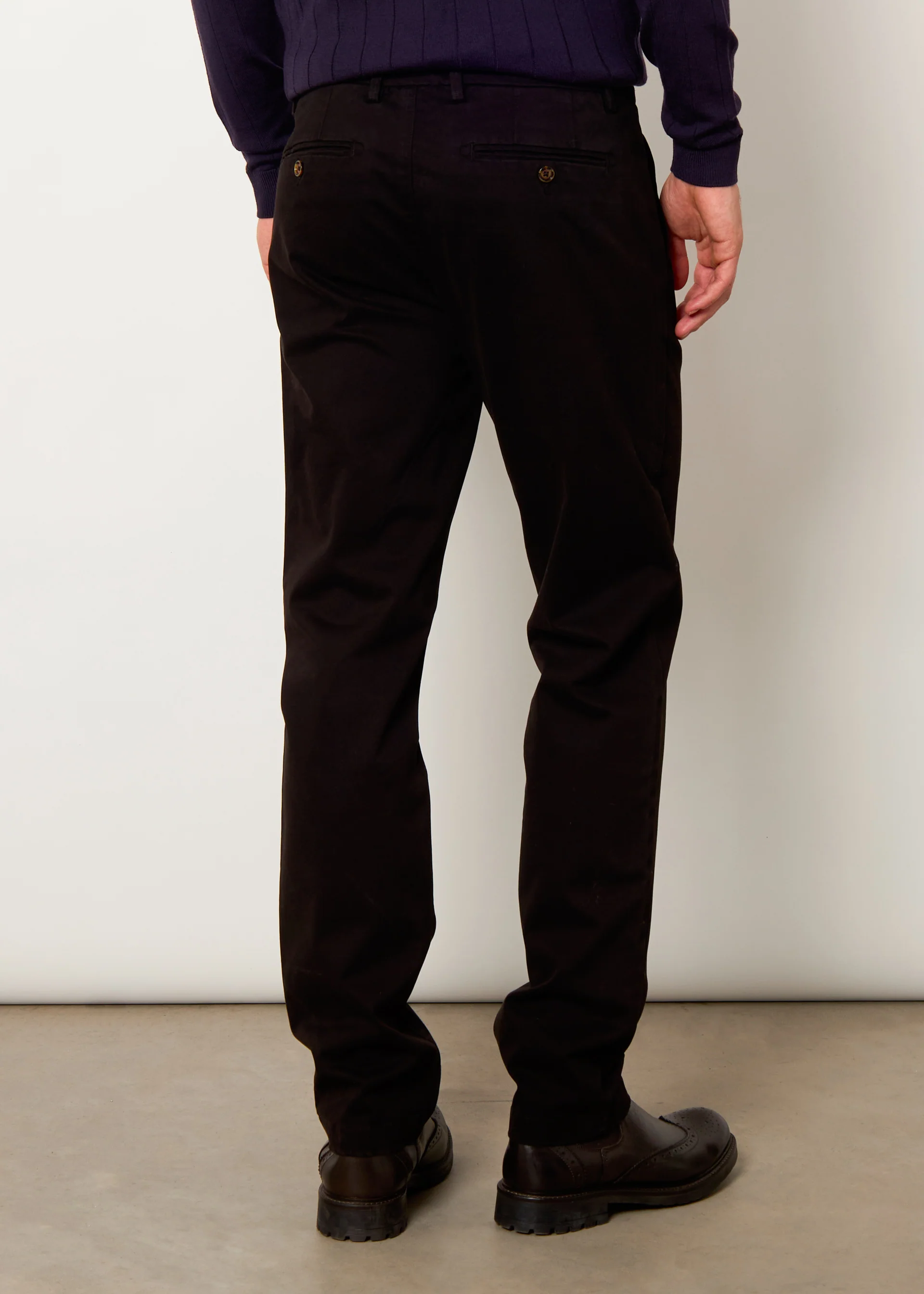 Chino in raso di cotone stretch - Image 3