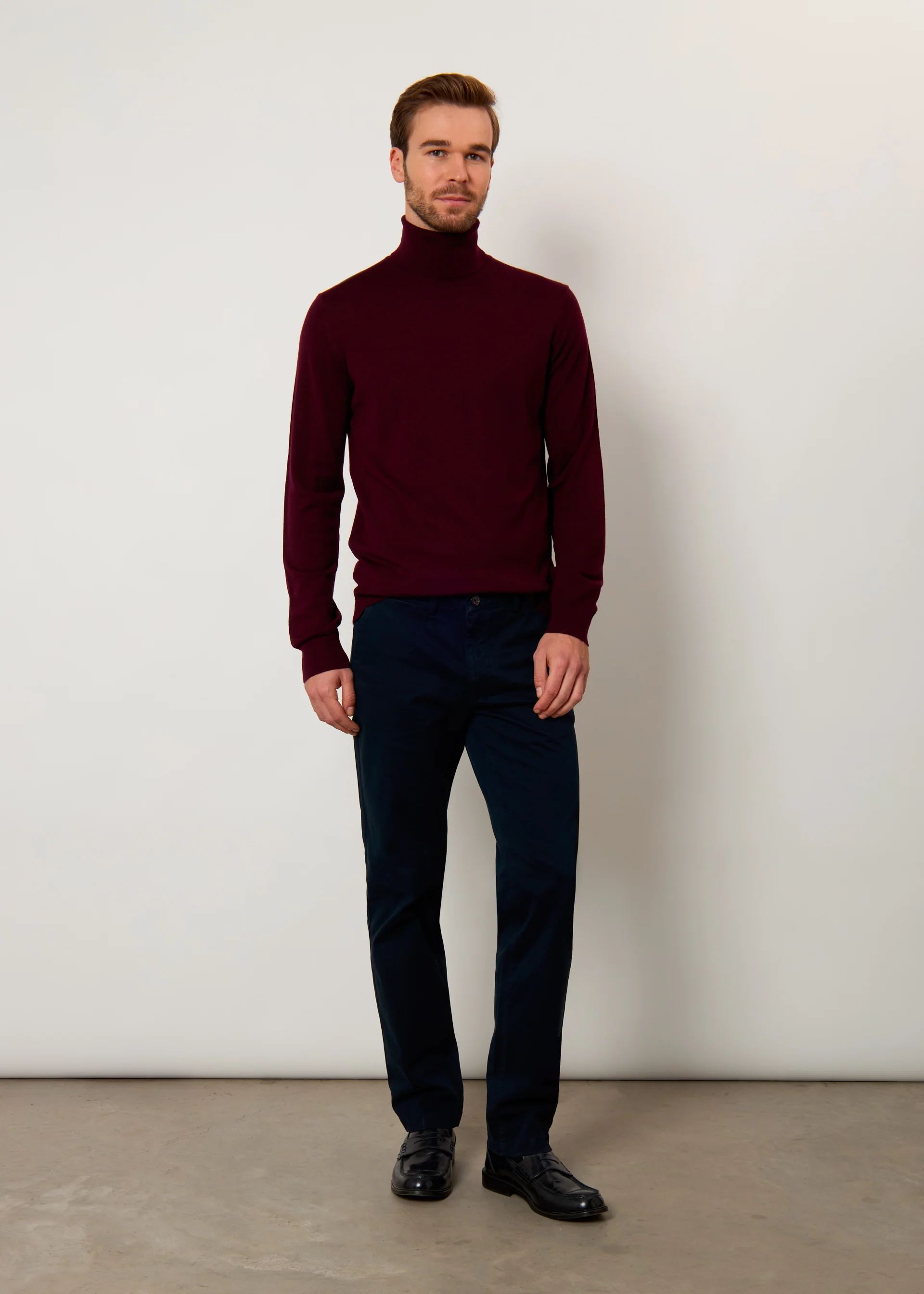 Chino in raso di cotone stretch - Image 7
