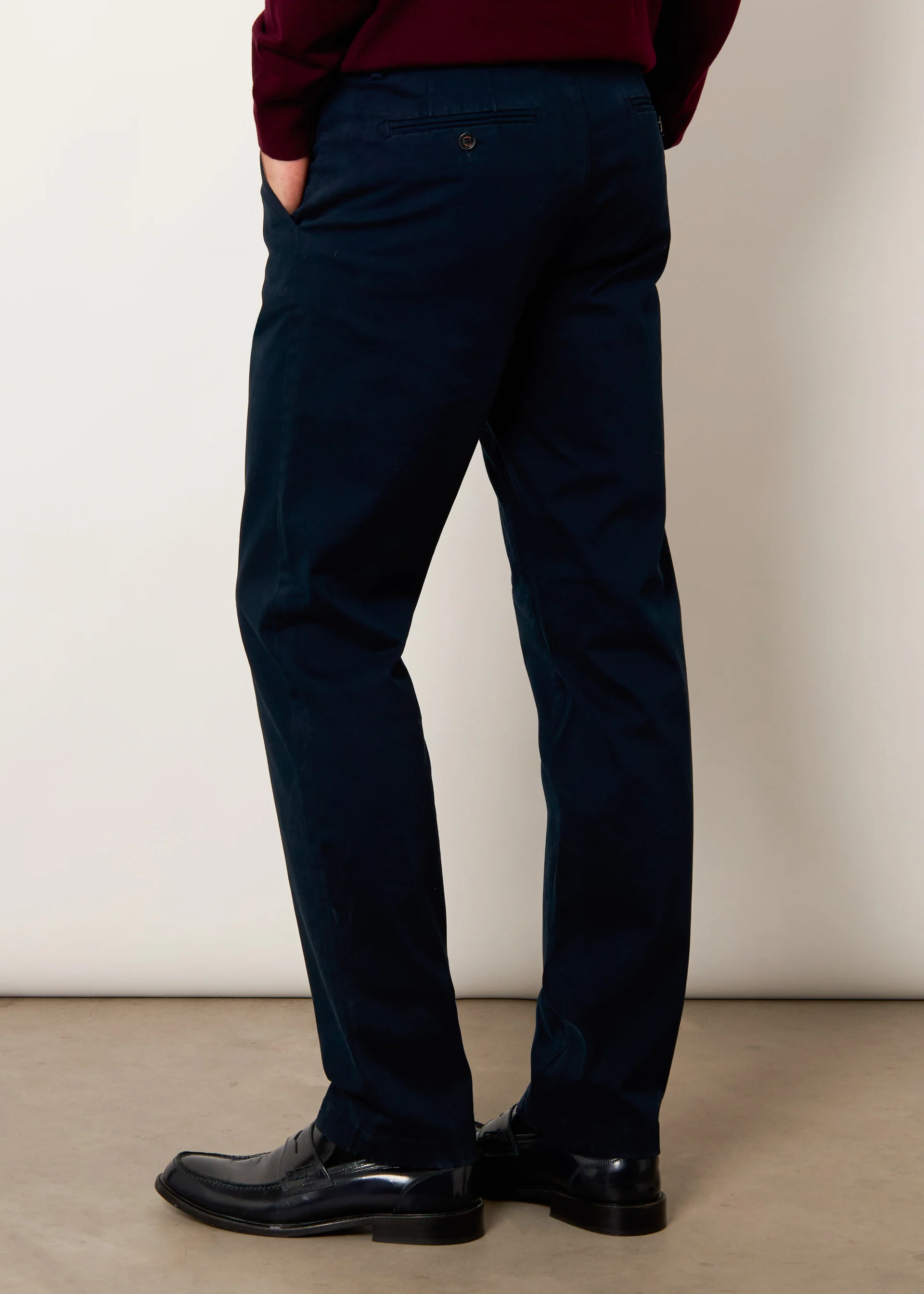 Chino in raso di cotone stretch - Image 8