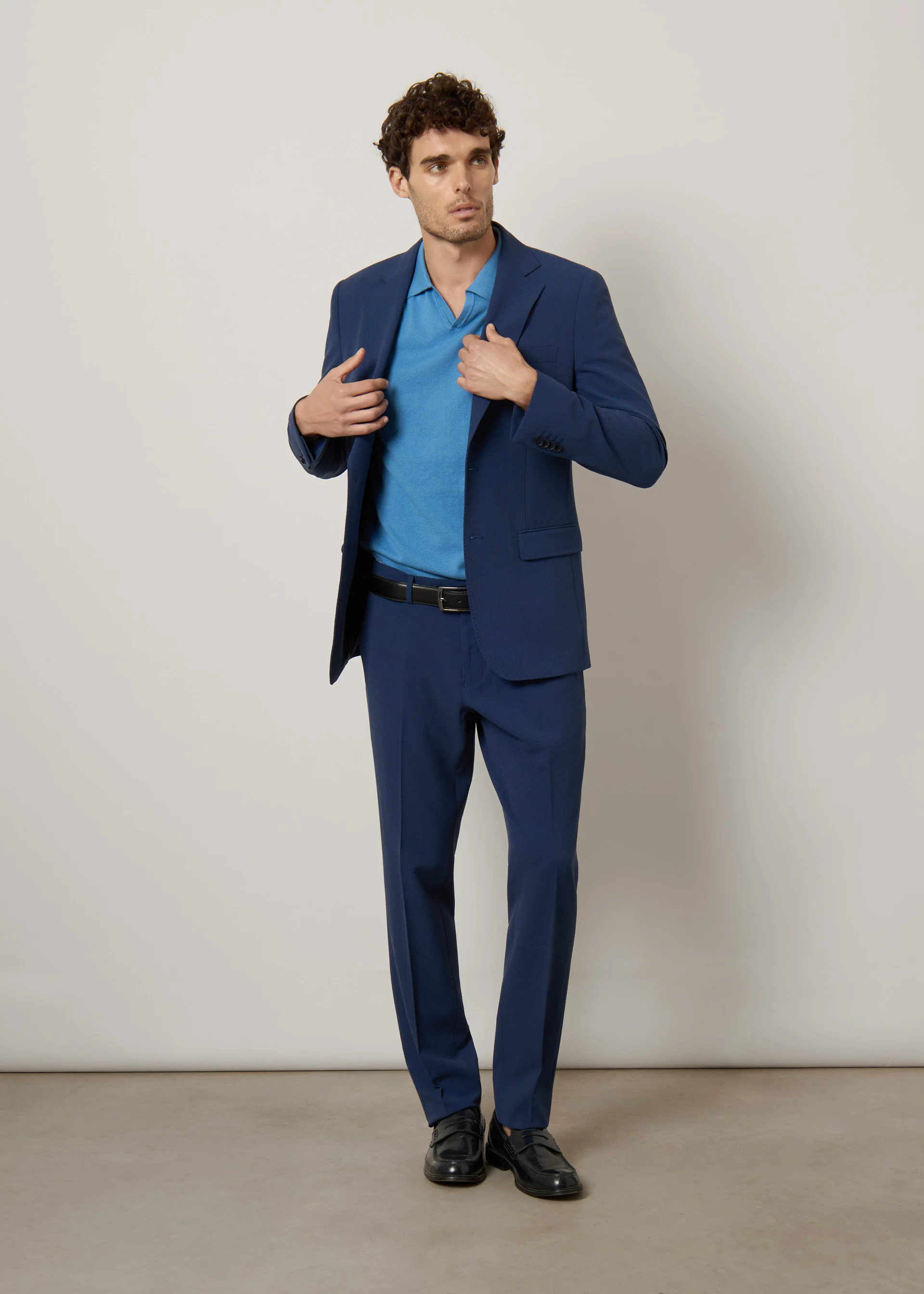 Completo seersucker slim fit