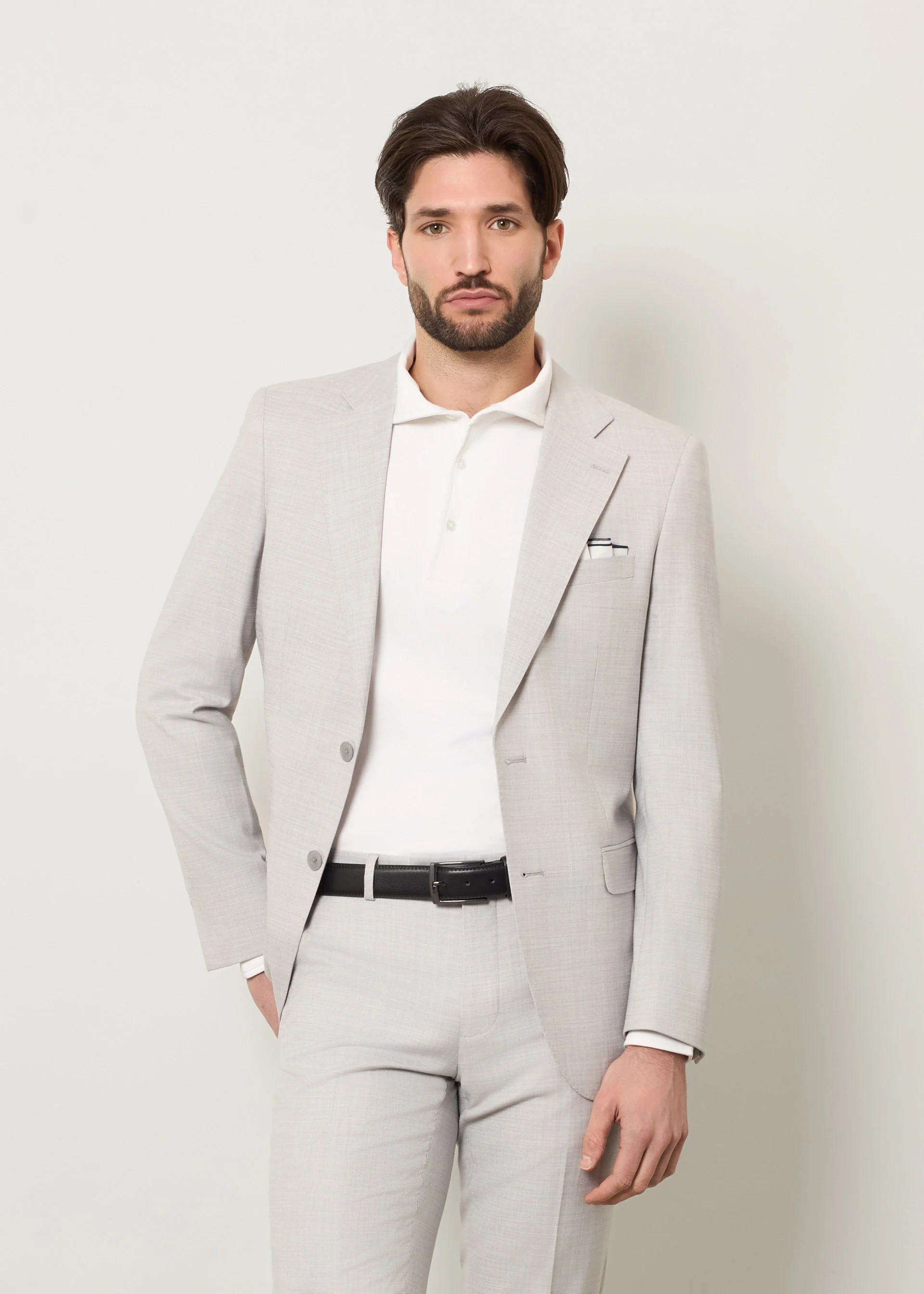 Completo slim fit mélange - Image 3
