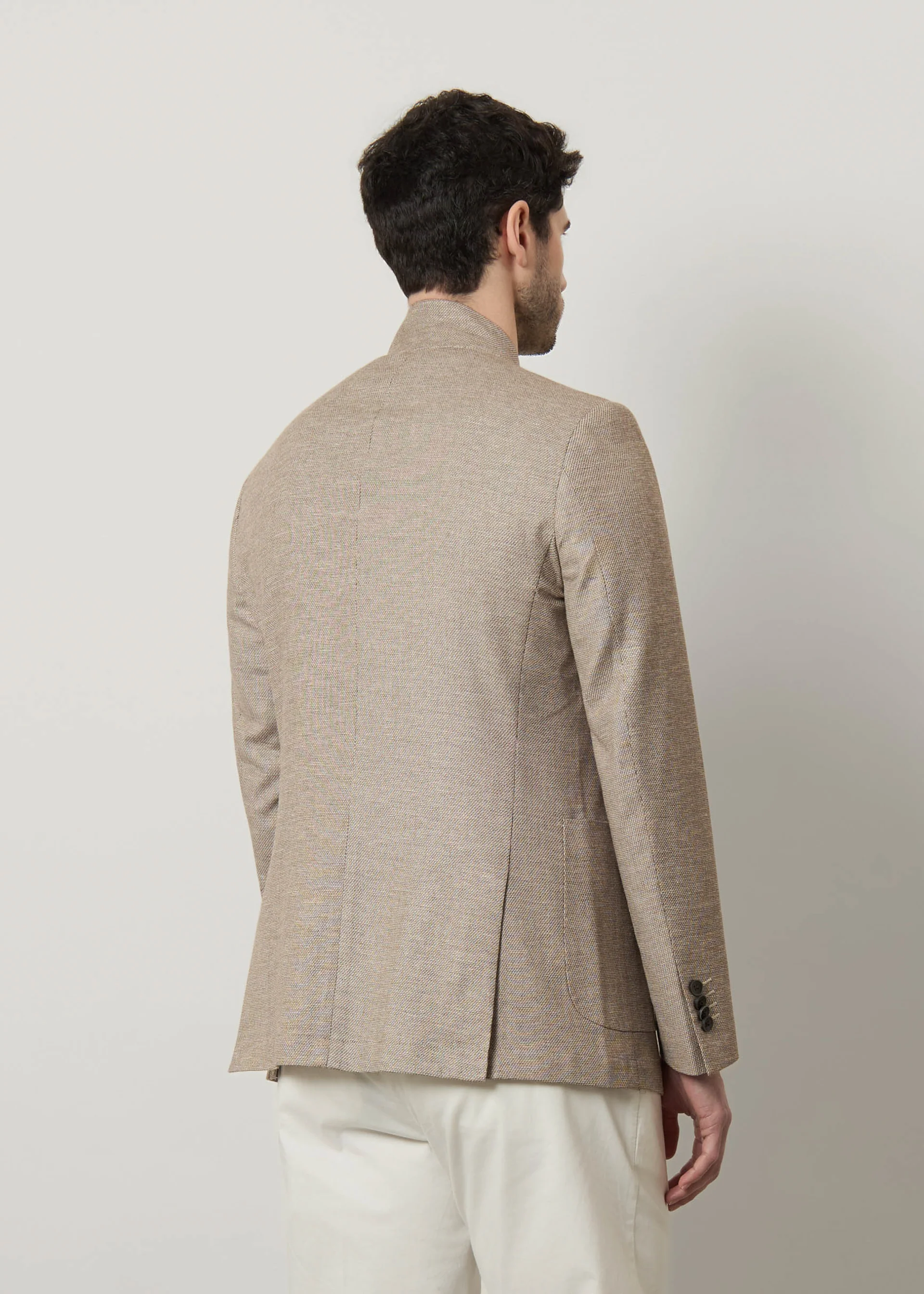 Giacca in misto lino e cotone - Image 3