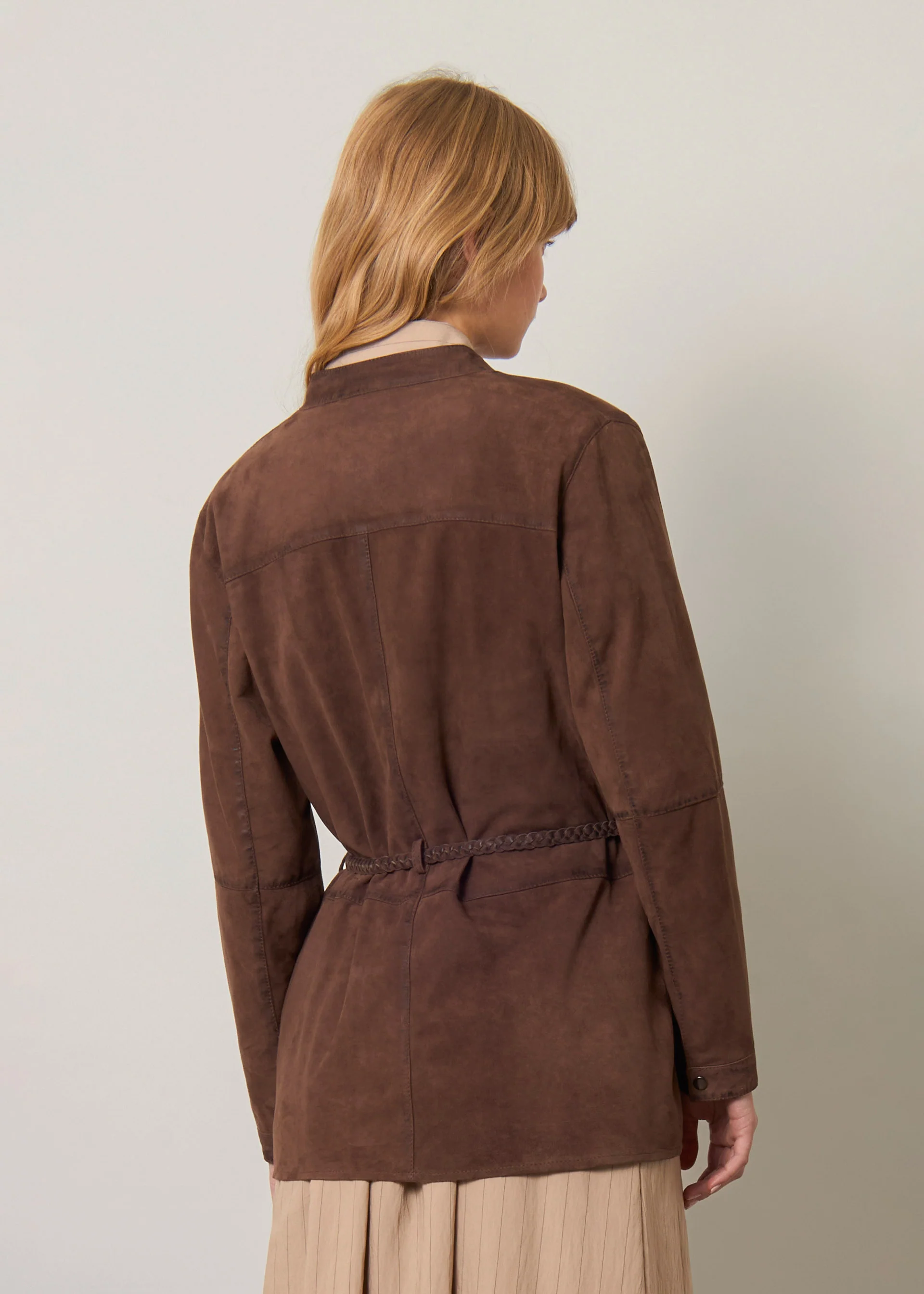 Giacca in vera pelle scamosciata - Image 5