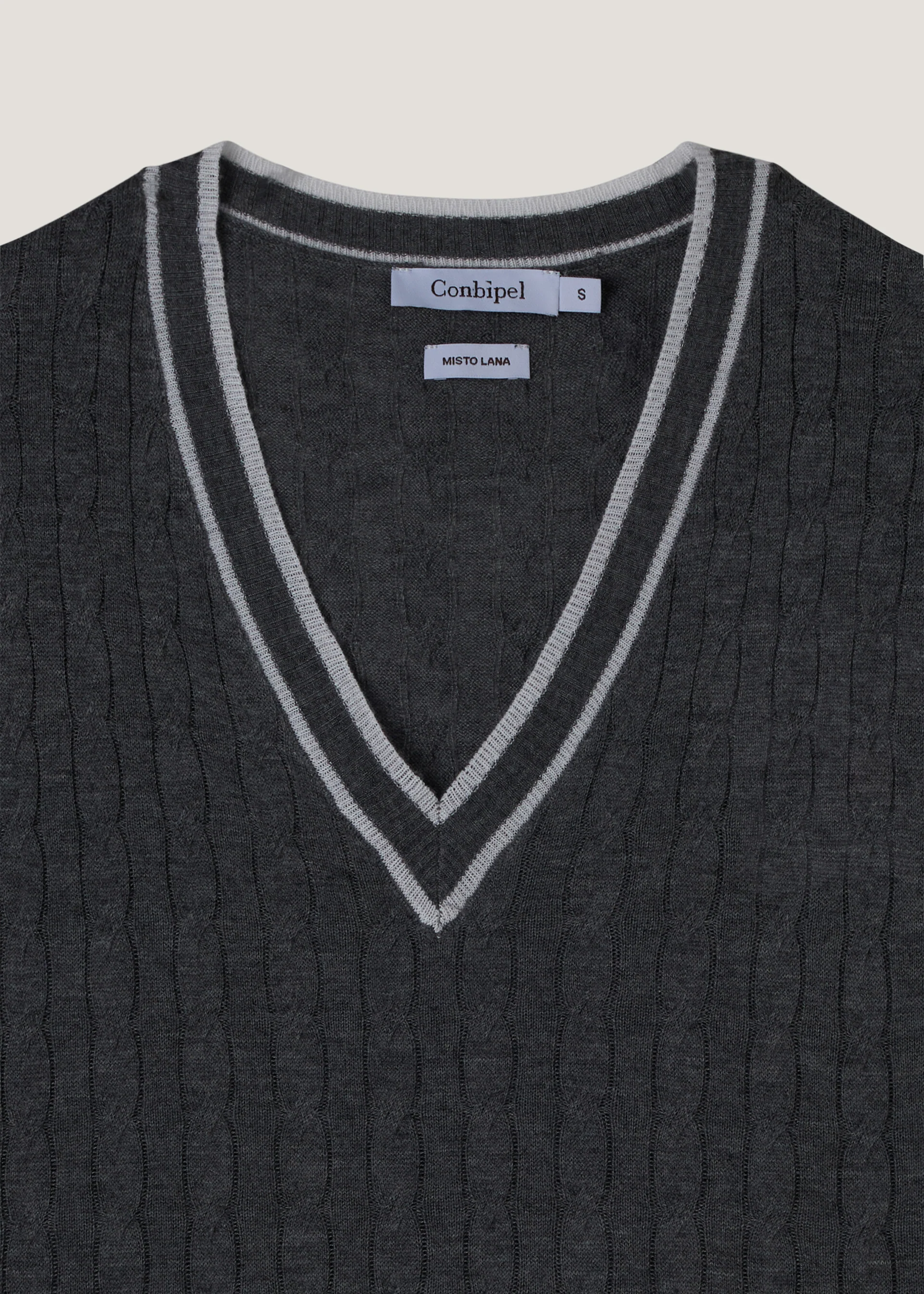 Gilet in maglia intrecciato - Image 14