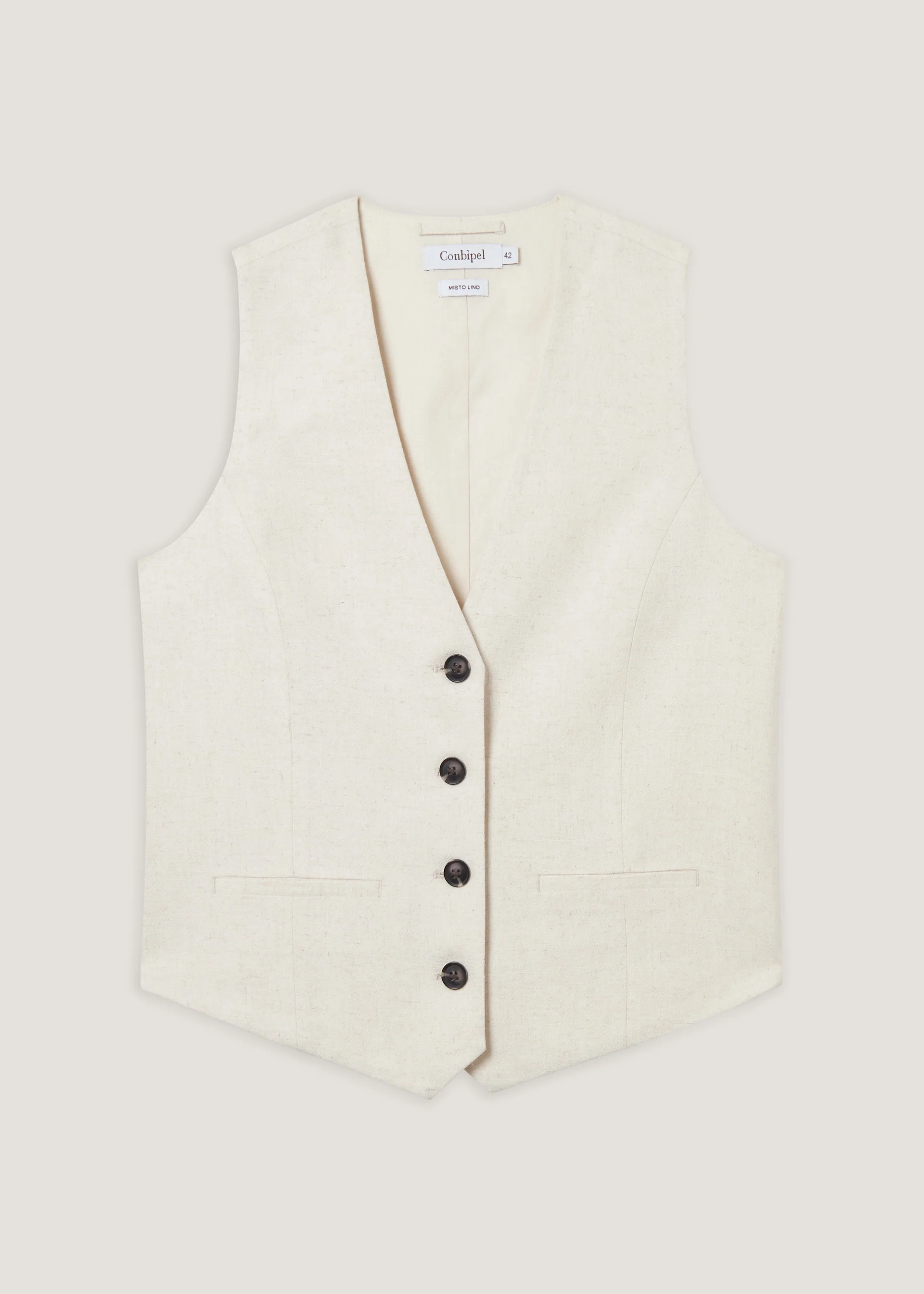 Gilet in misto lino - Image 5