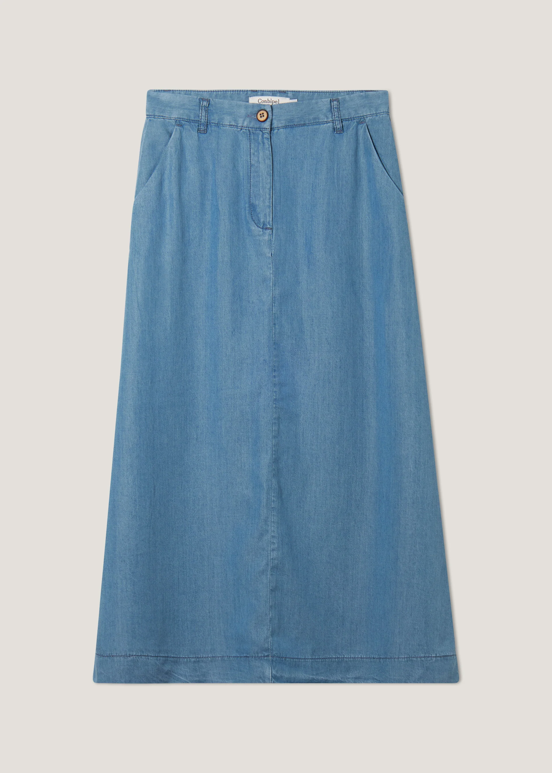 Gonna lunga in chambray - Image 5