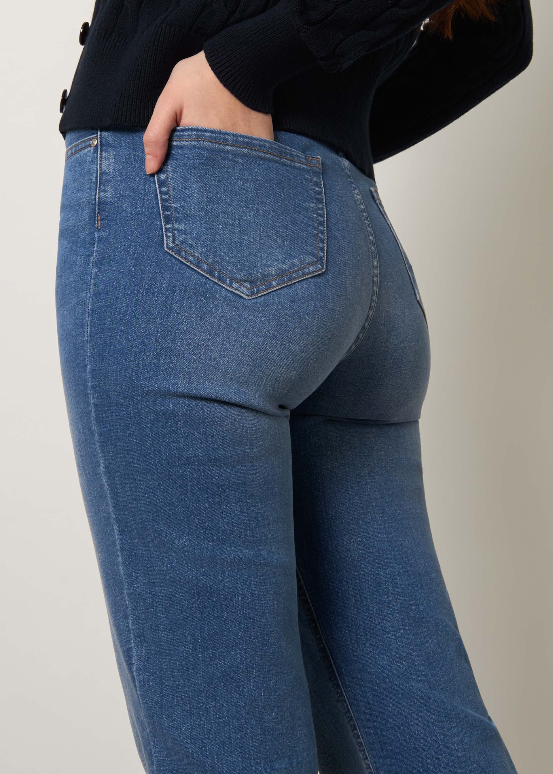 Jeans regular fit a vita alta - Image 4