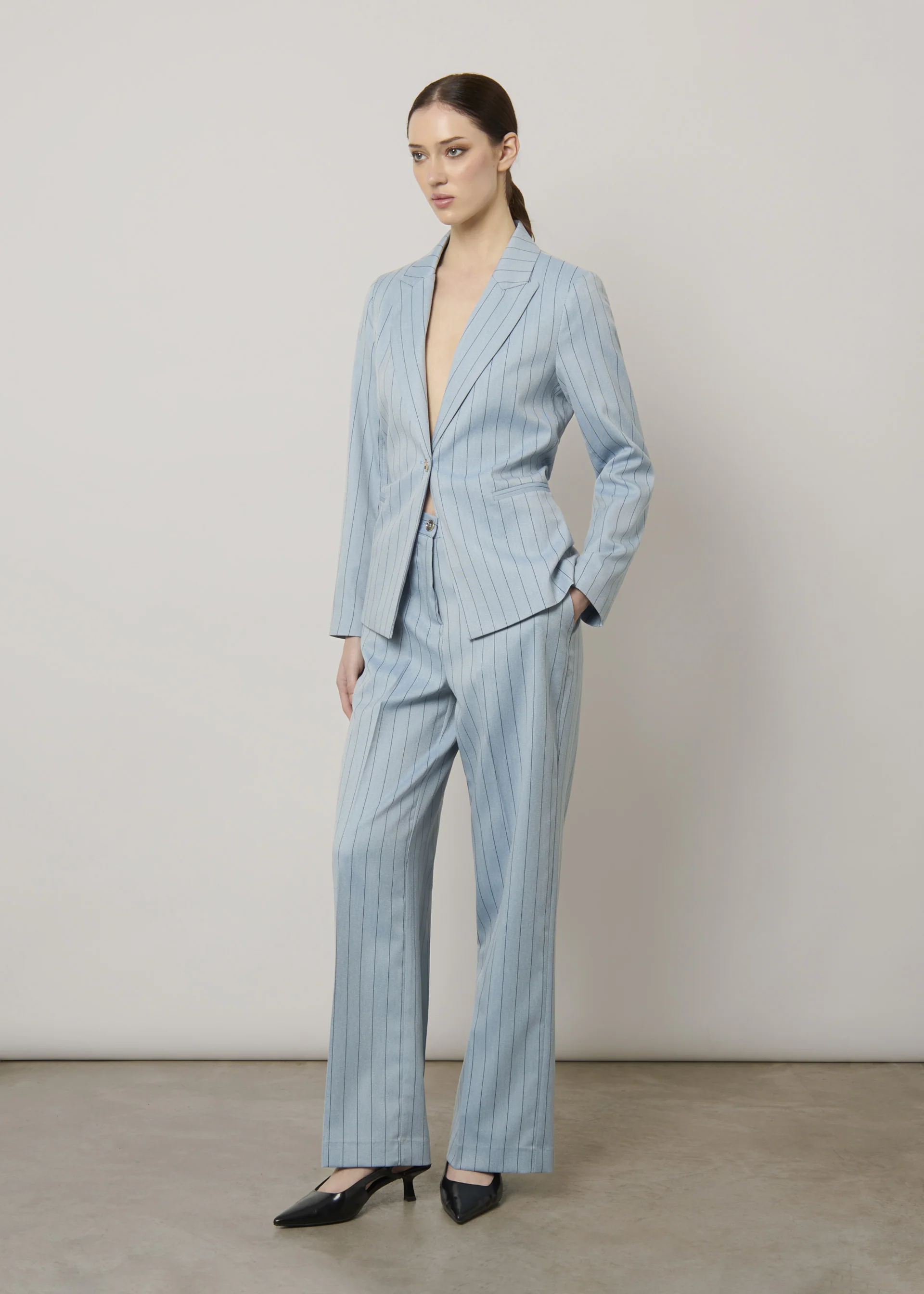 Pantaloni ampi gessato - Image 5