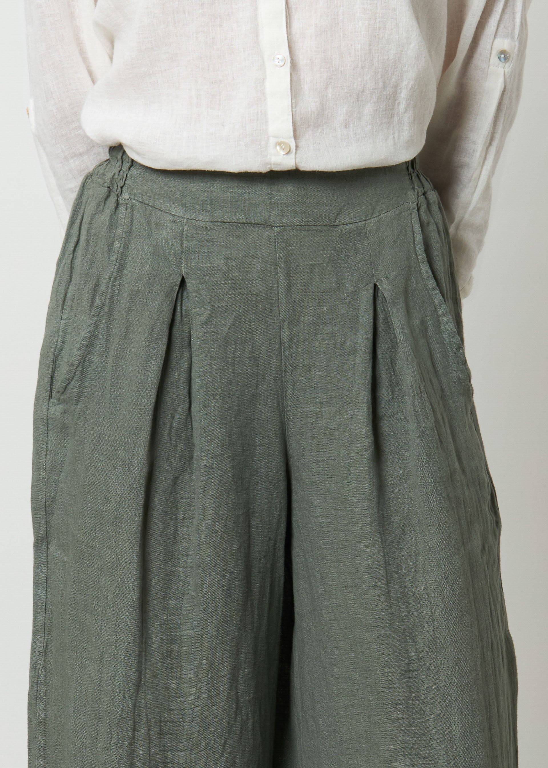 Pantaloni ampi in lino - Image 13