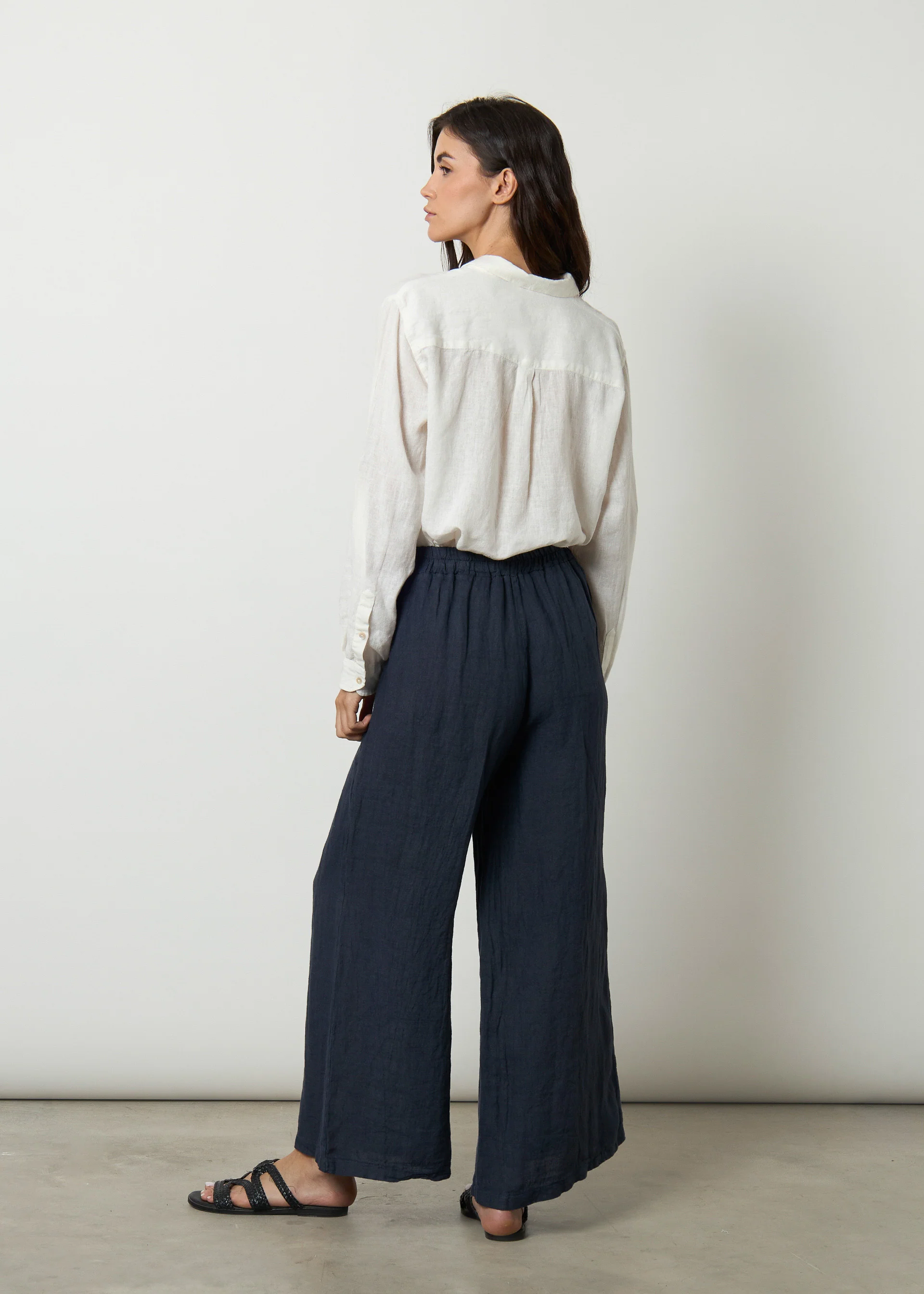 Pantaloni ampi in lino - Image 17