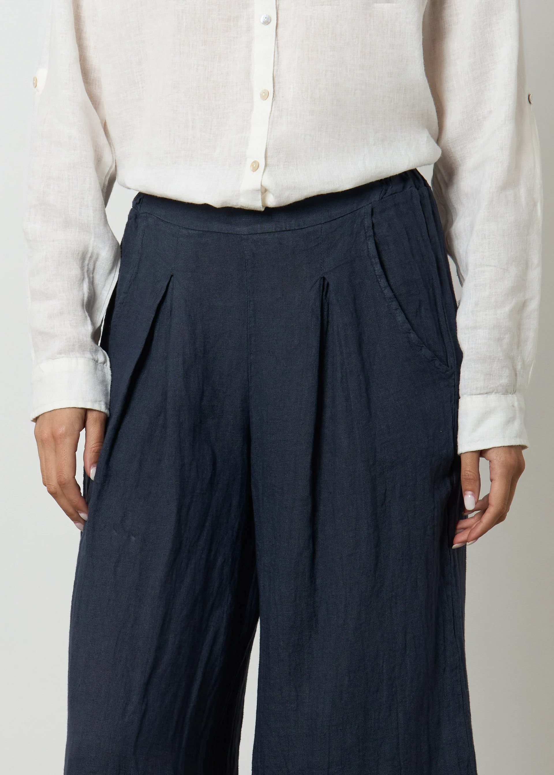 Pantaloni ampi in lino - Image 18