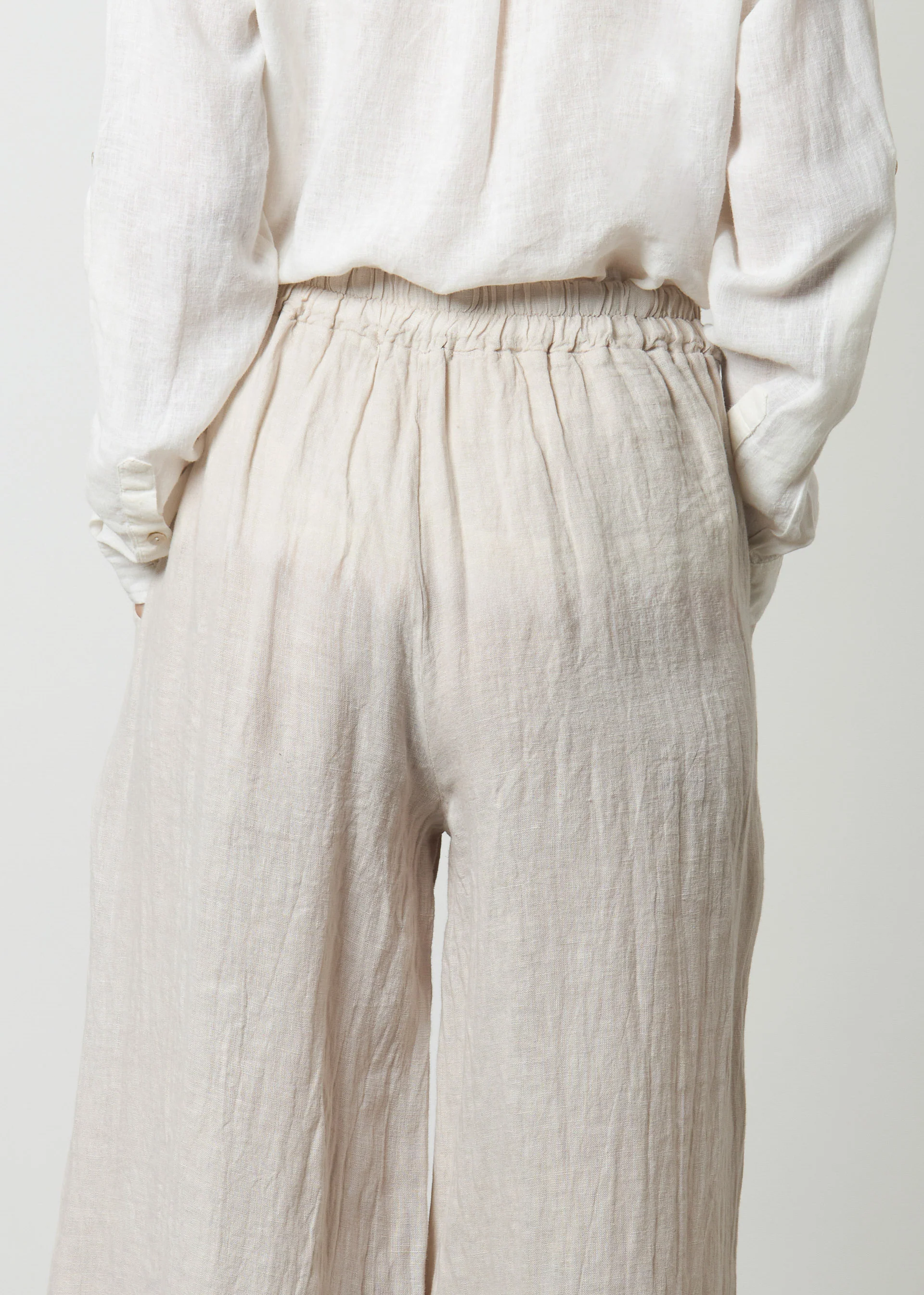 Pantaloni ampi in lino - Image 4