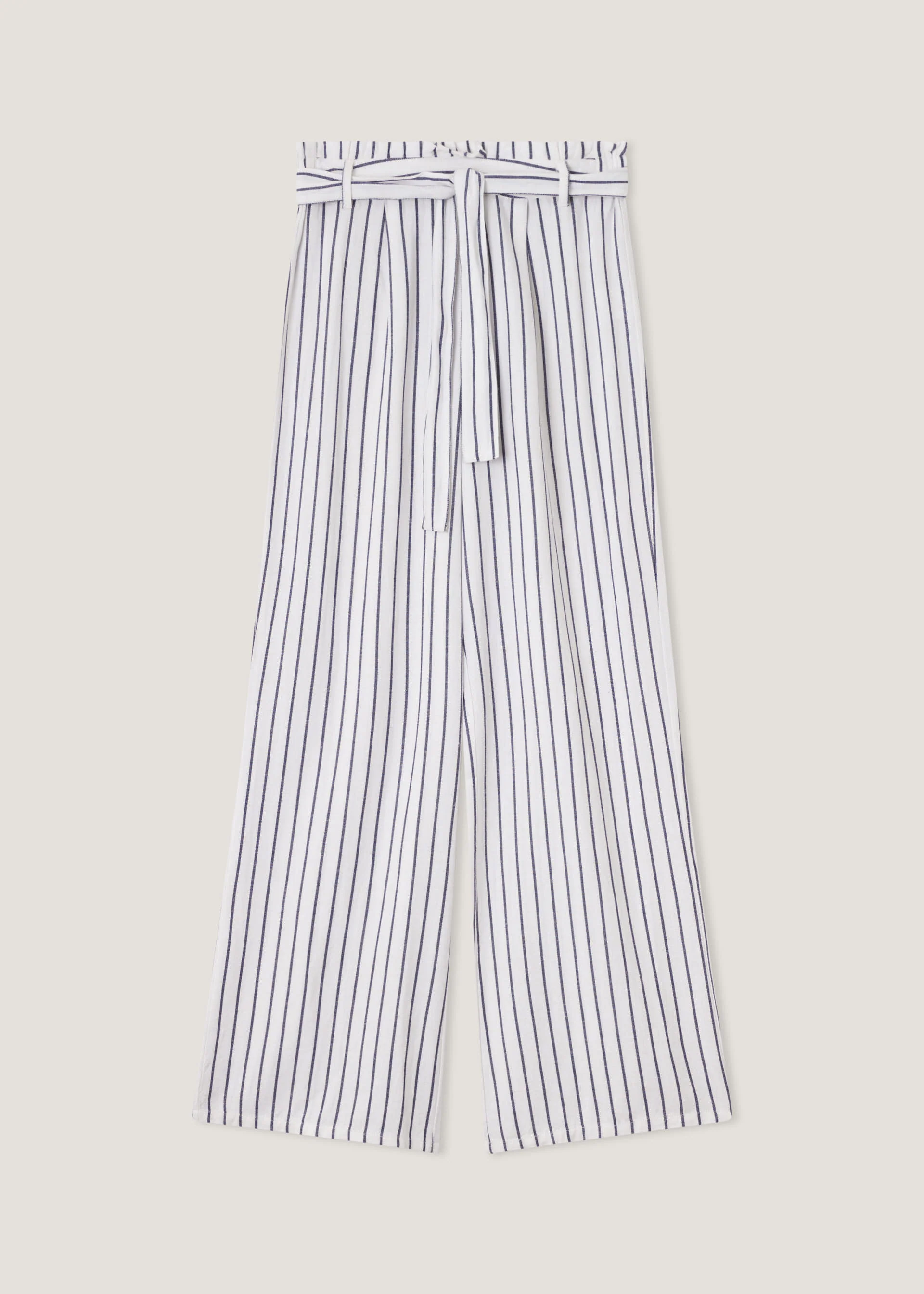 Pantaloni ampi in misto lino