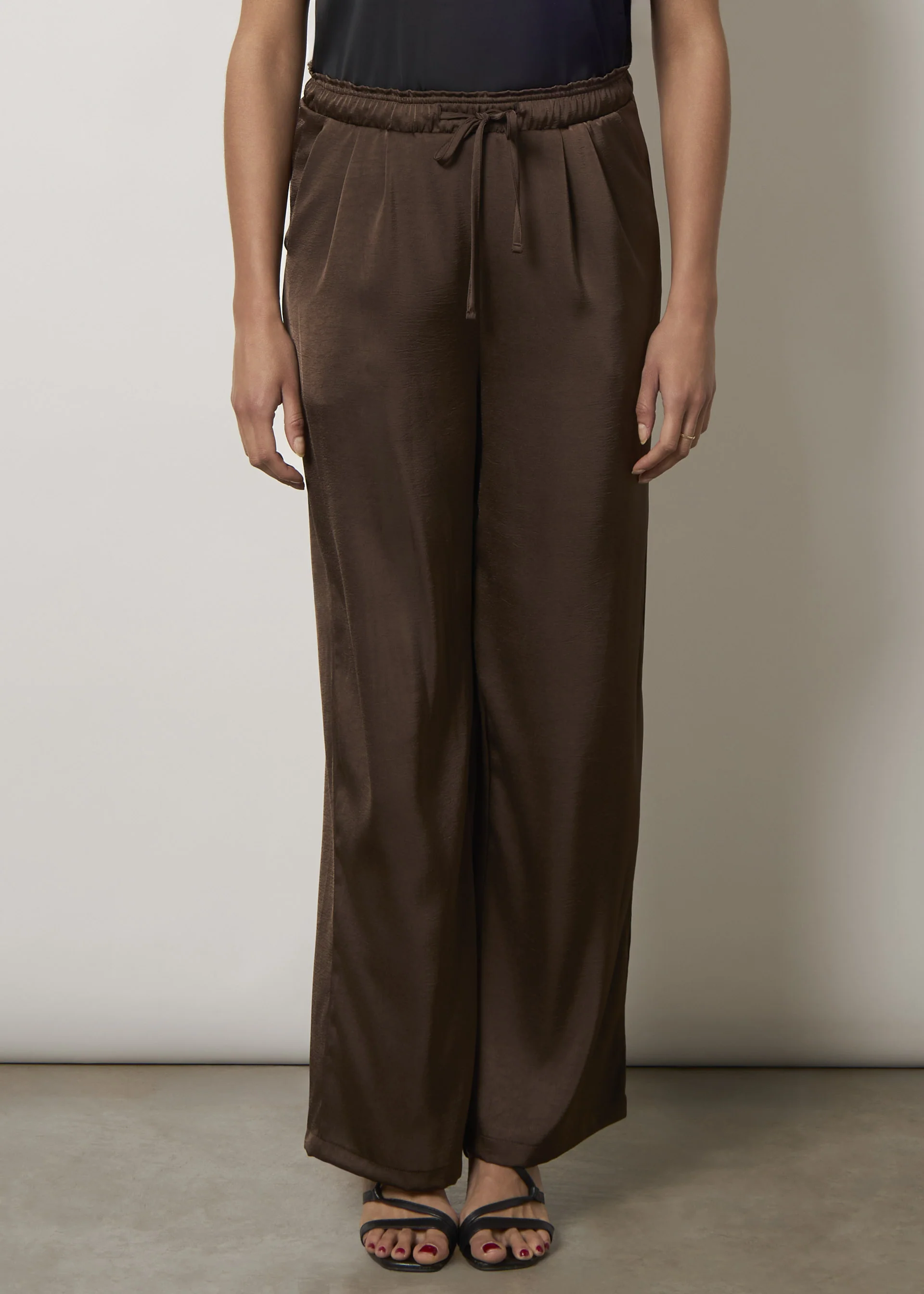 Pantaloni ampi in raso - Image 3