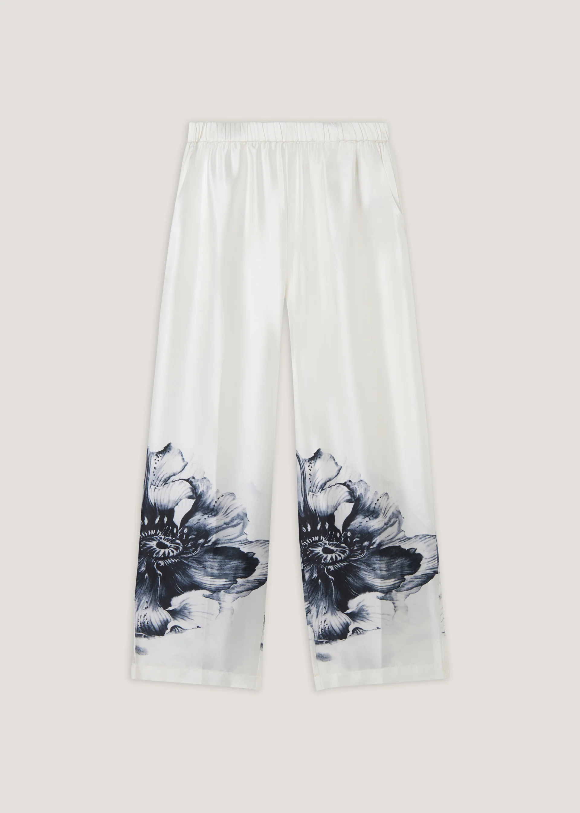 Pantaloni ampi in satin - Image 6