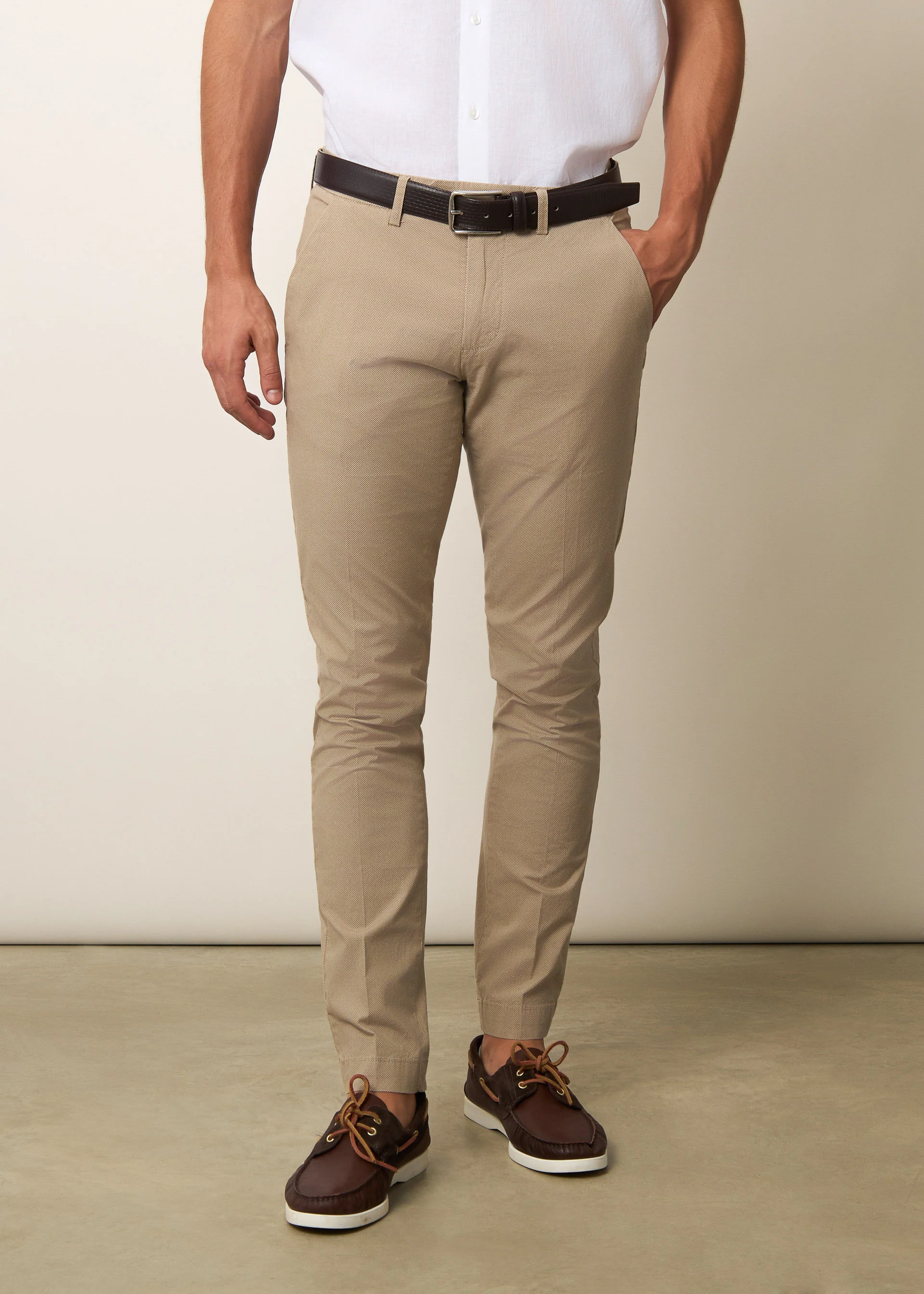 Pantaloni chino microfantasia - Image 2