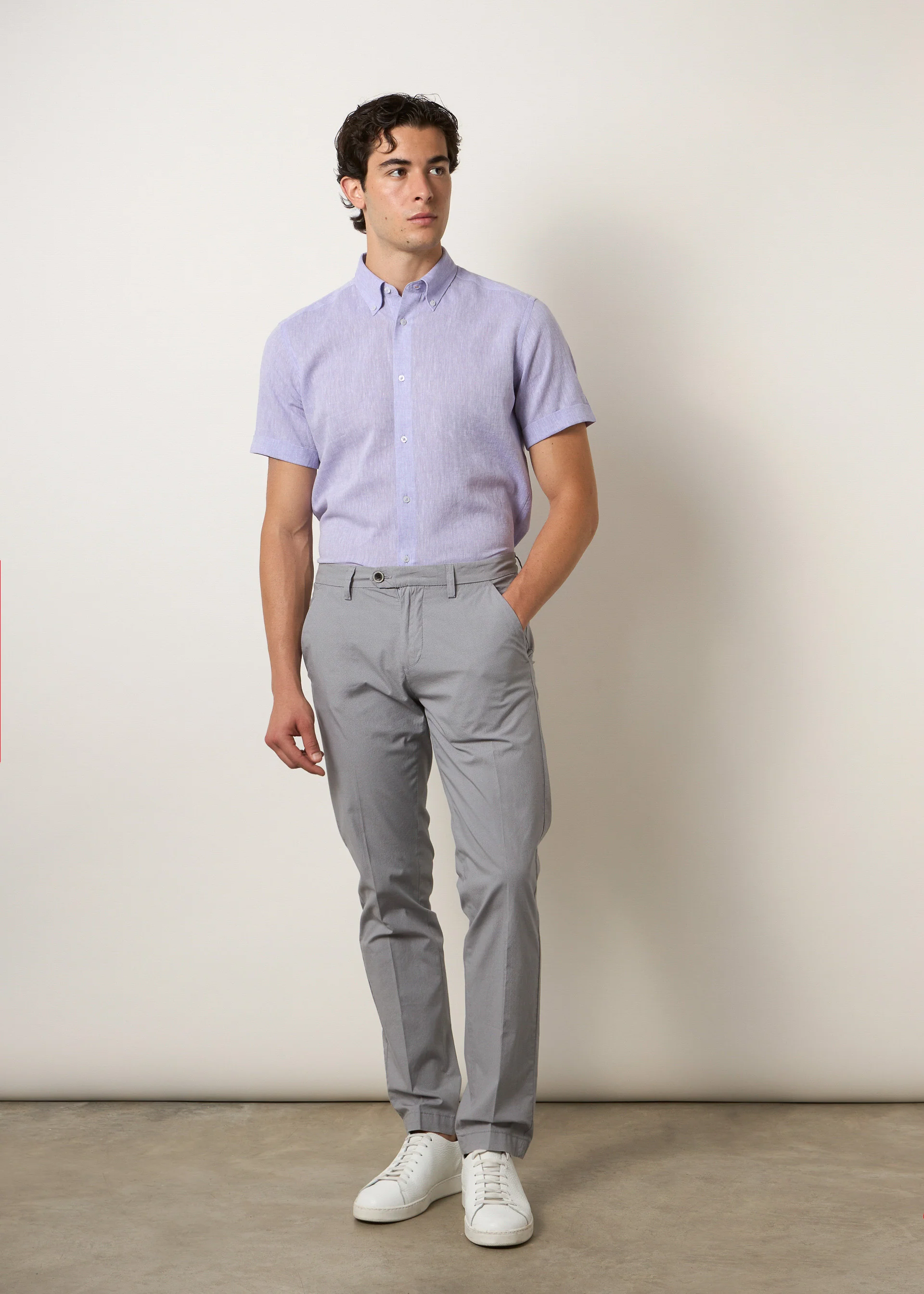 Pantaloni chino microfantasia - Image 6